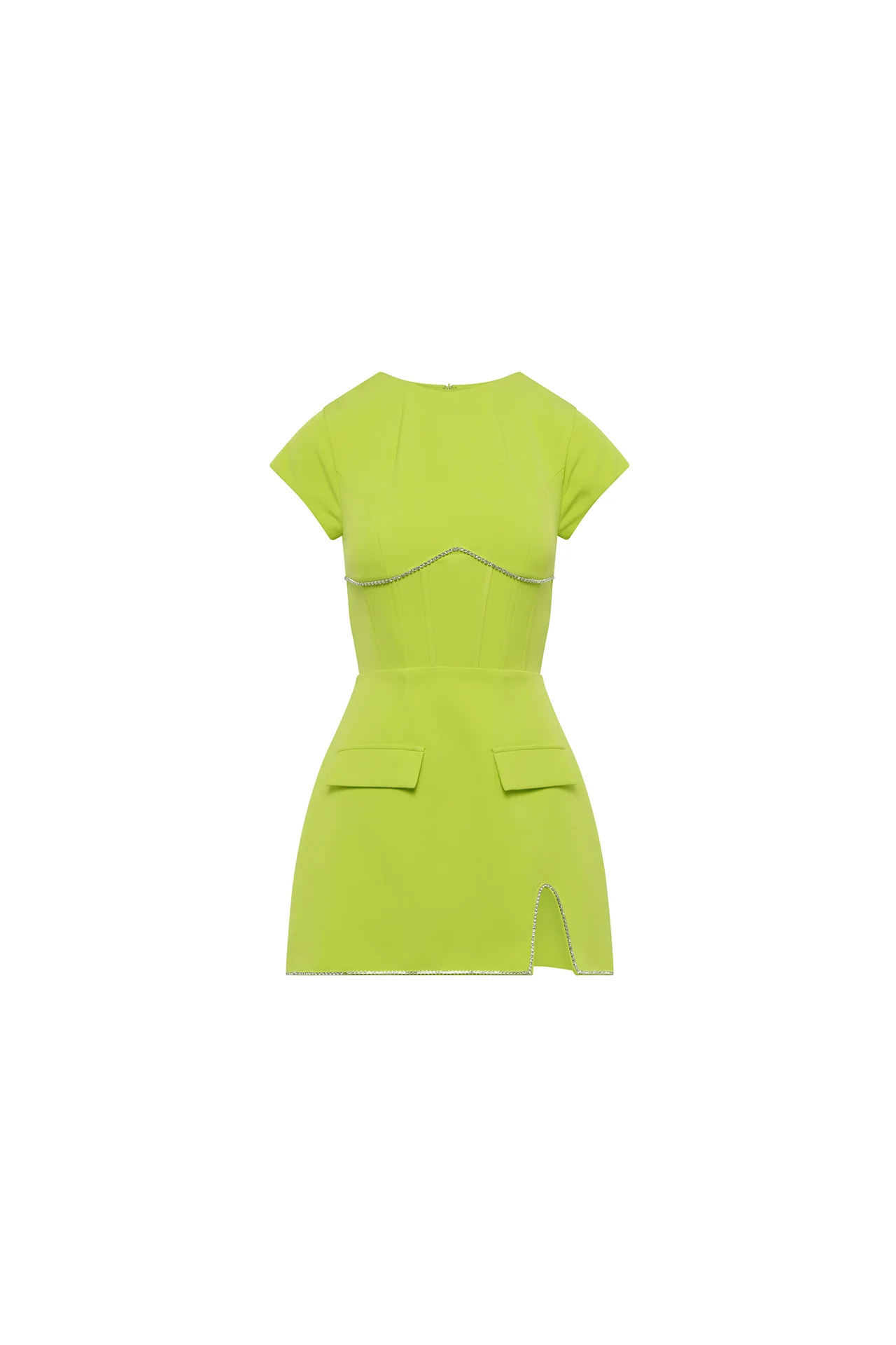 Myah Dress - Lime - Image 5