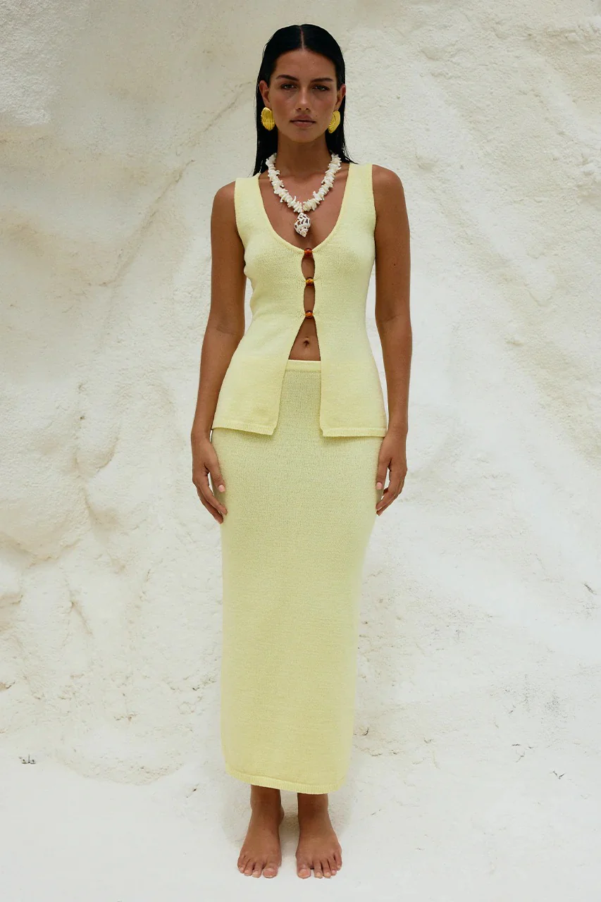 Nadina Top - Lemon - Image 2