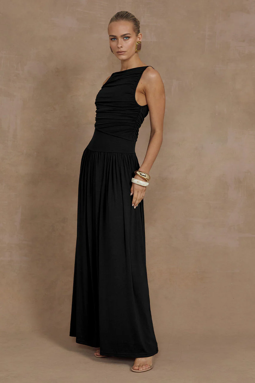 Nalla Maxi Dress - Black - Image 2
