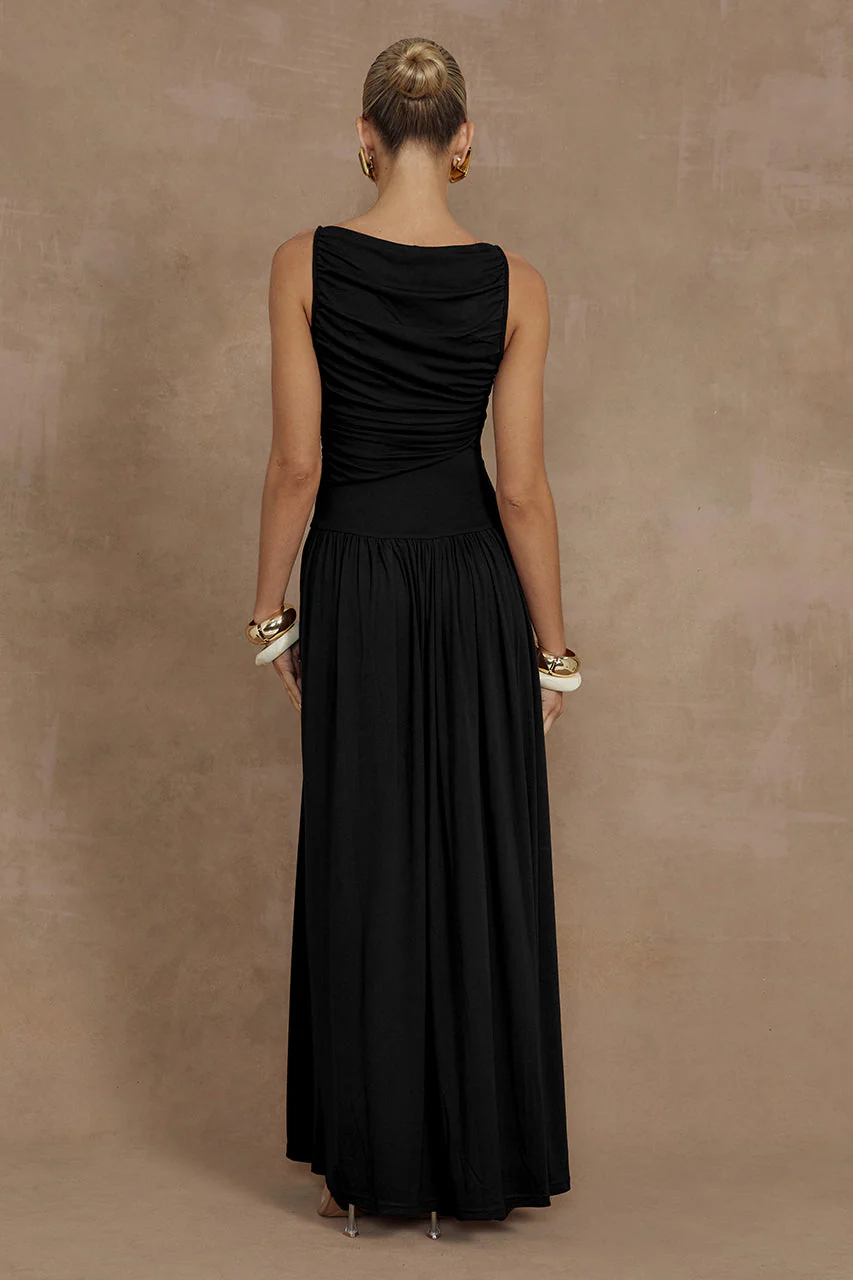 Nalla Maxi Dress - Black - Image 3