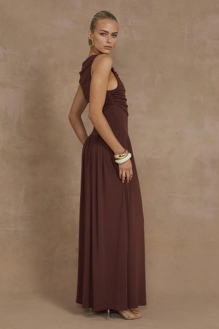 Nalla Maxi Dress - Brown - Image 6