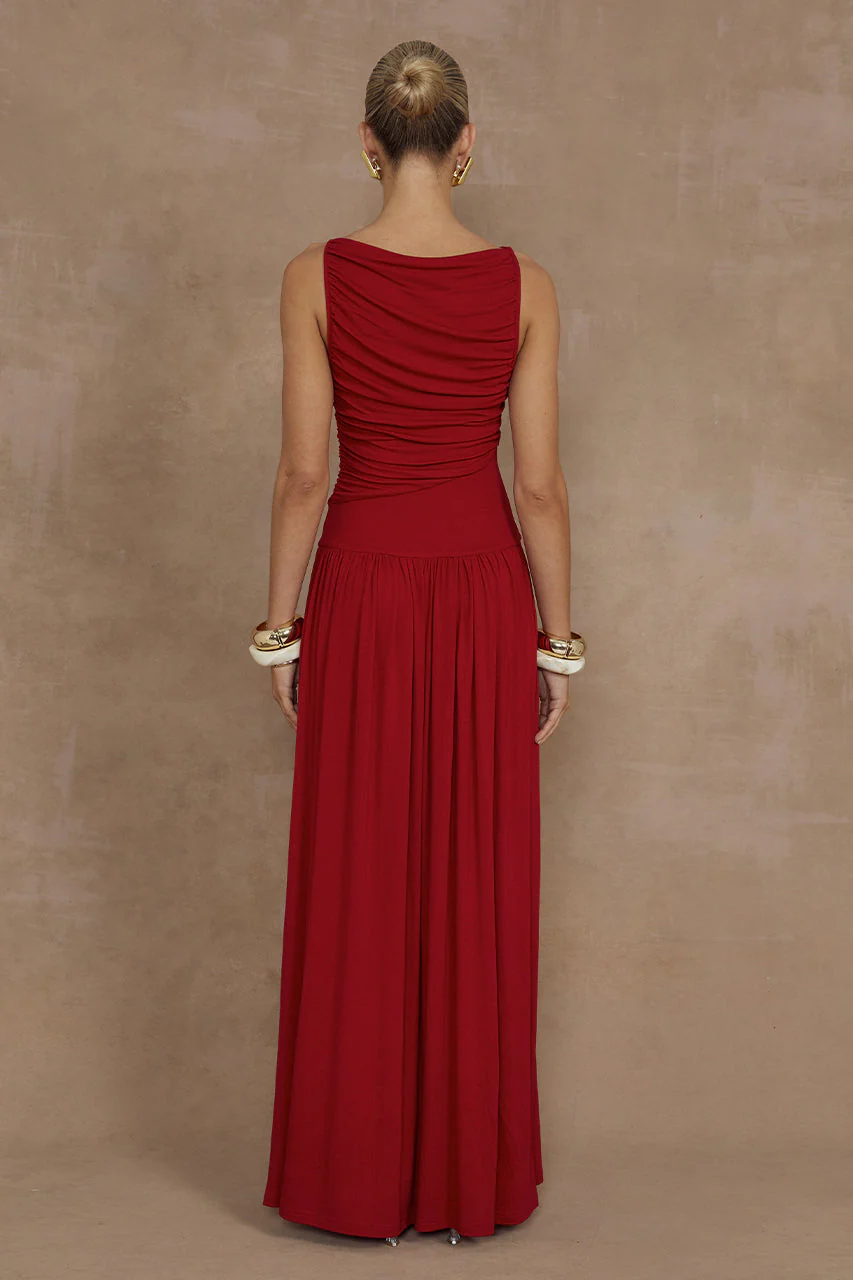 Nalla Maxi Dress - Cherry - Image 2