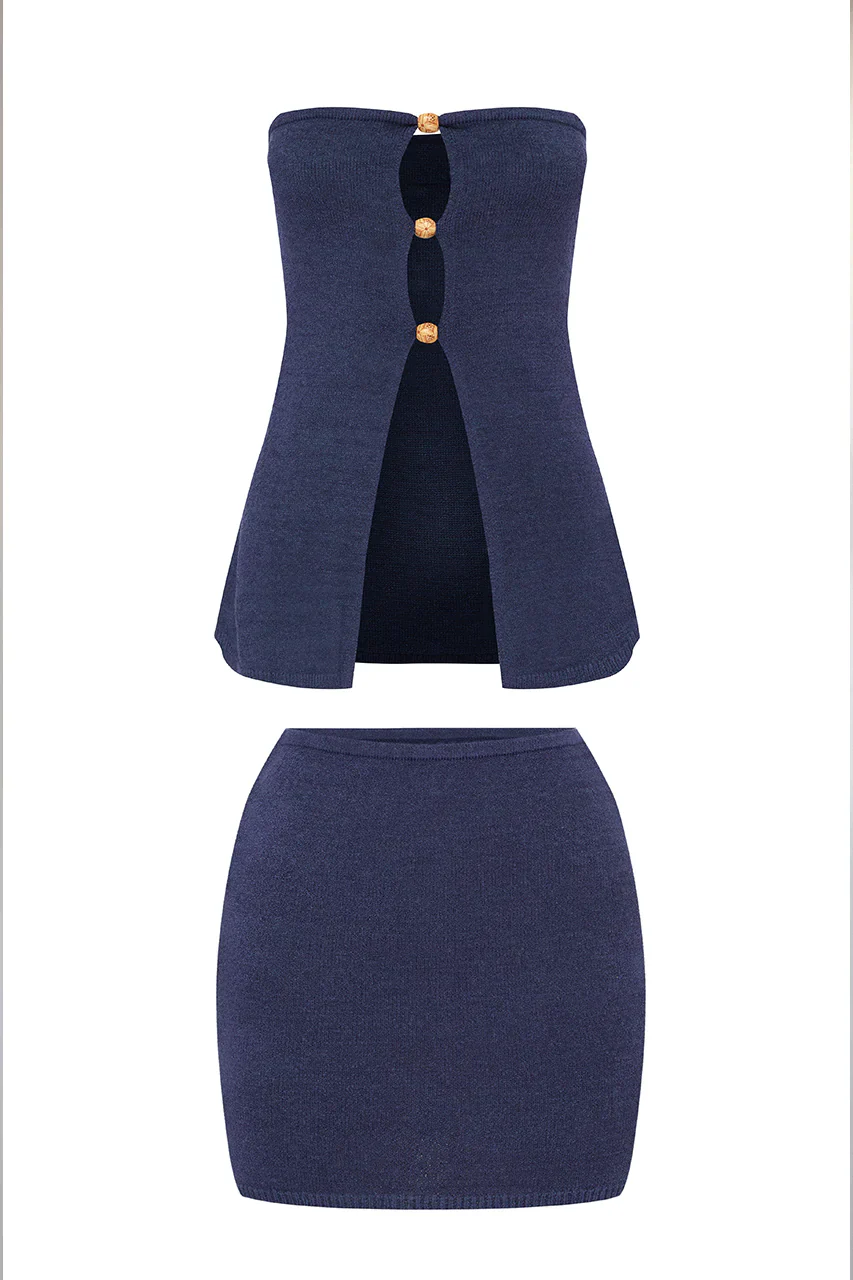 Nellie Mini Skirt - Midnight - Image 3