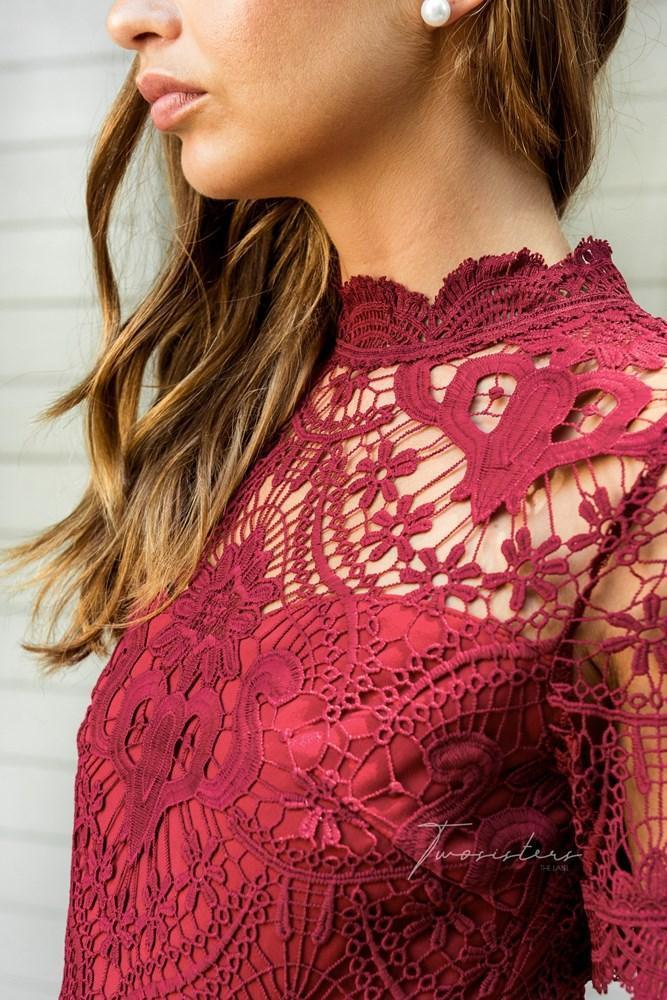 Newton Dress - Red - Image 5