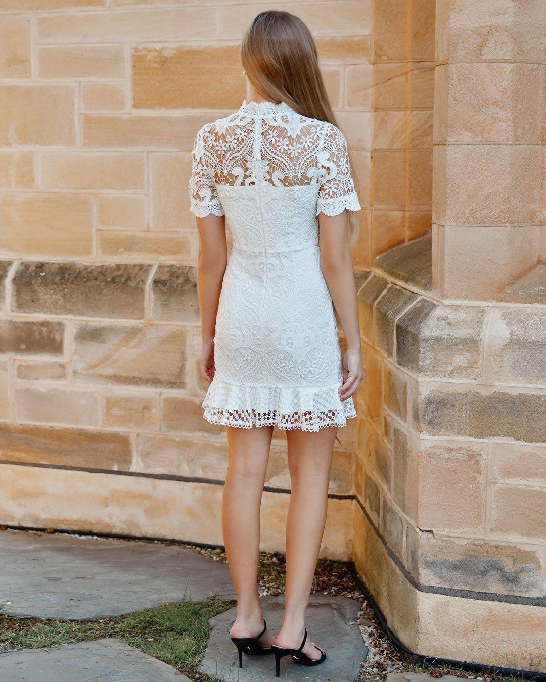 Newton Dress - White - Image 4