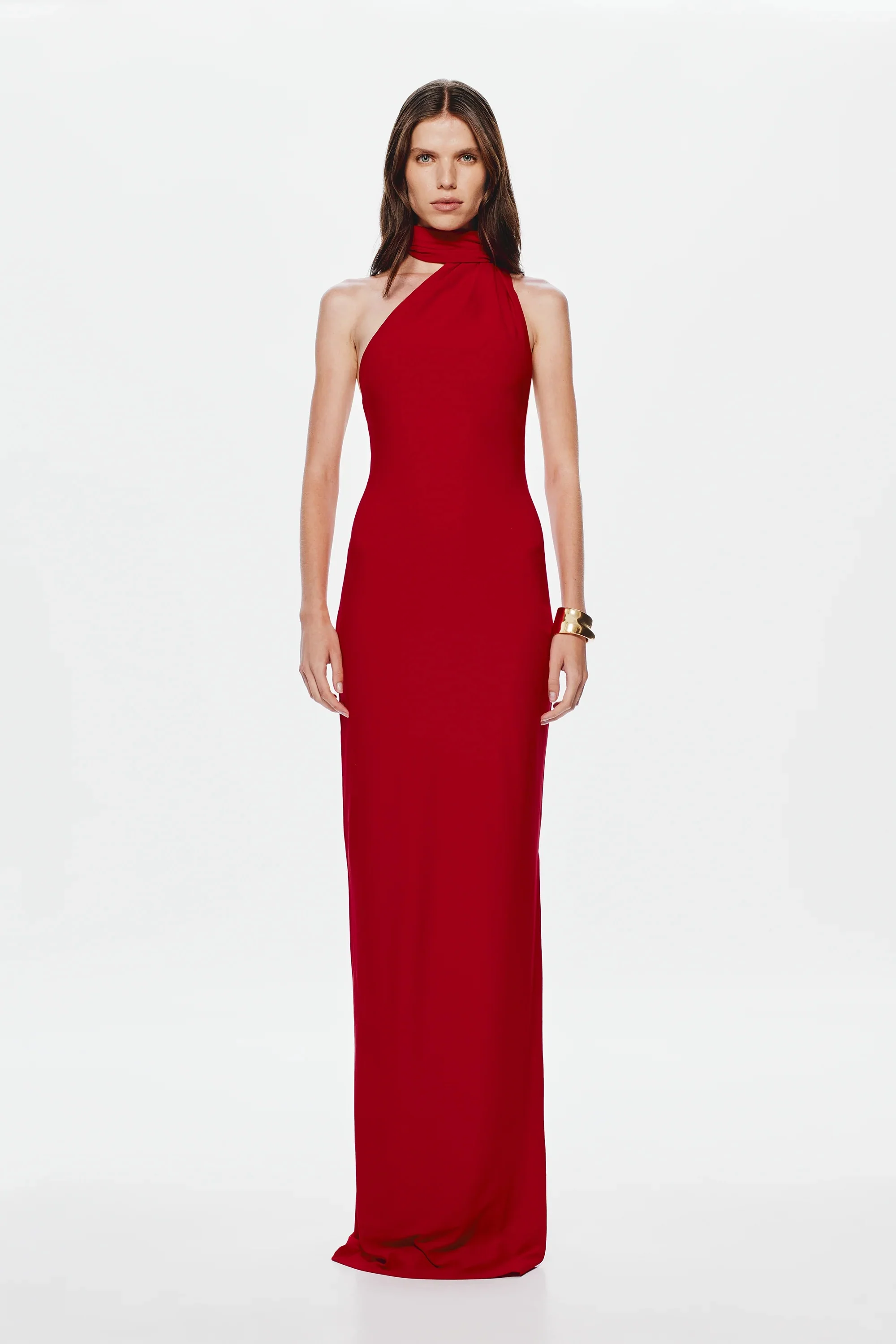 Misha Nicolette Jersey Maxi Dress - Cherry