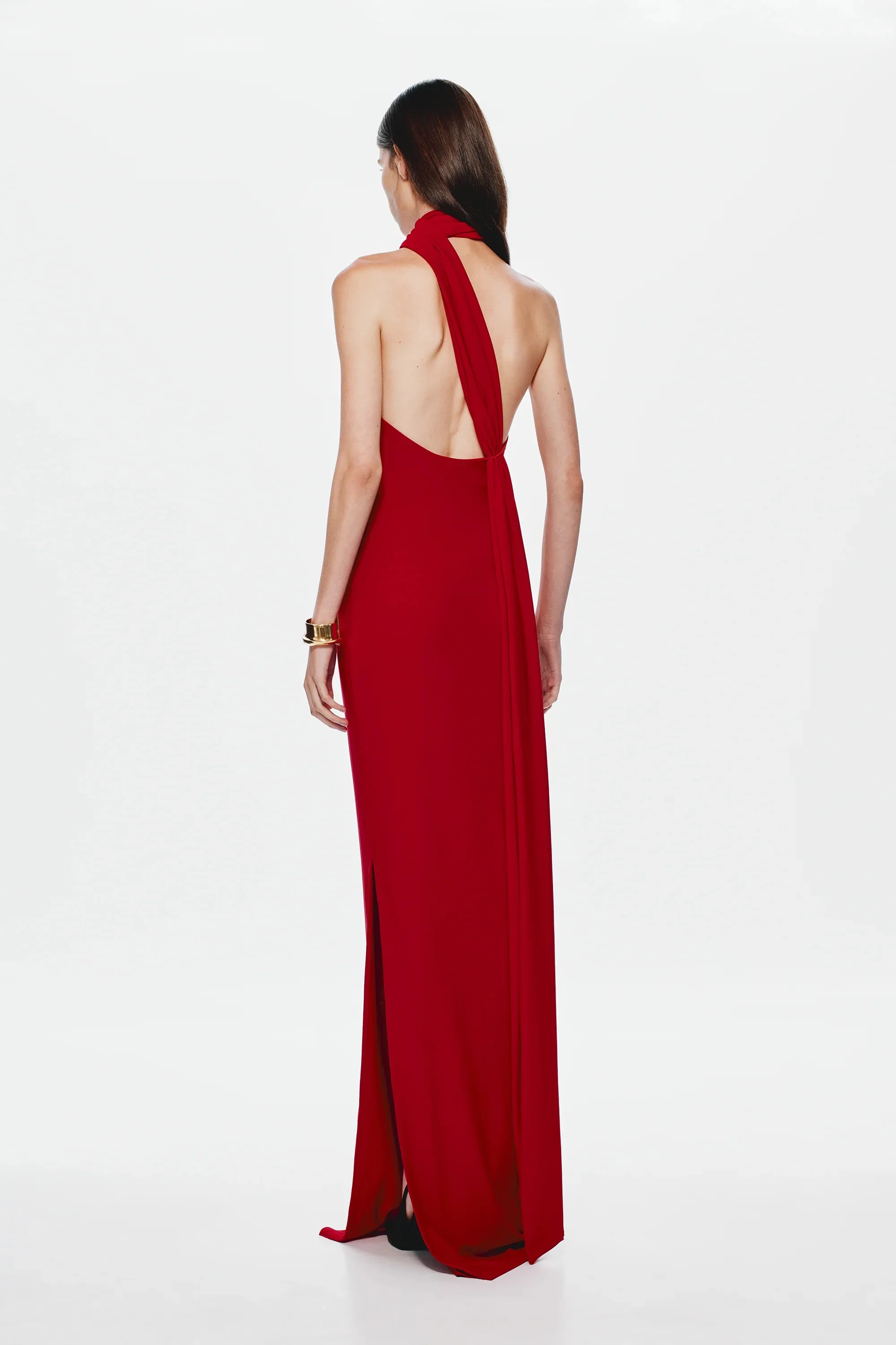 Misha Nicolette Jersey Maxi Dress - Cherry - Image 2