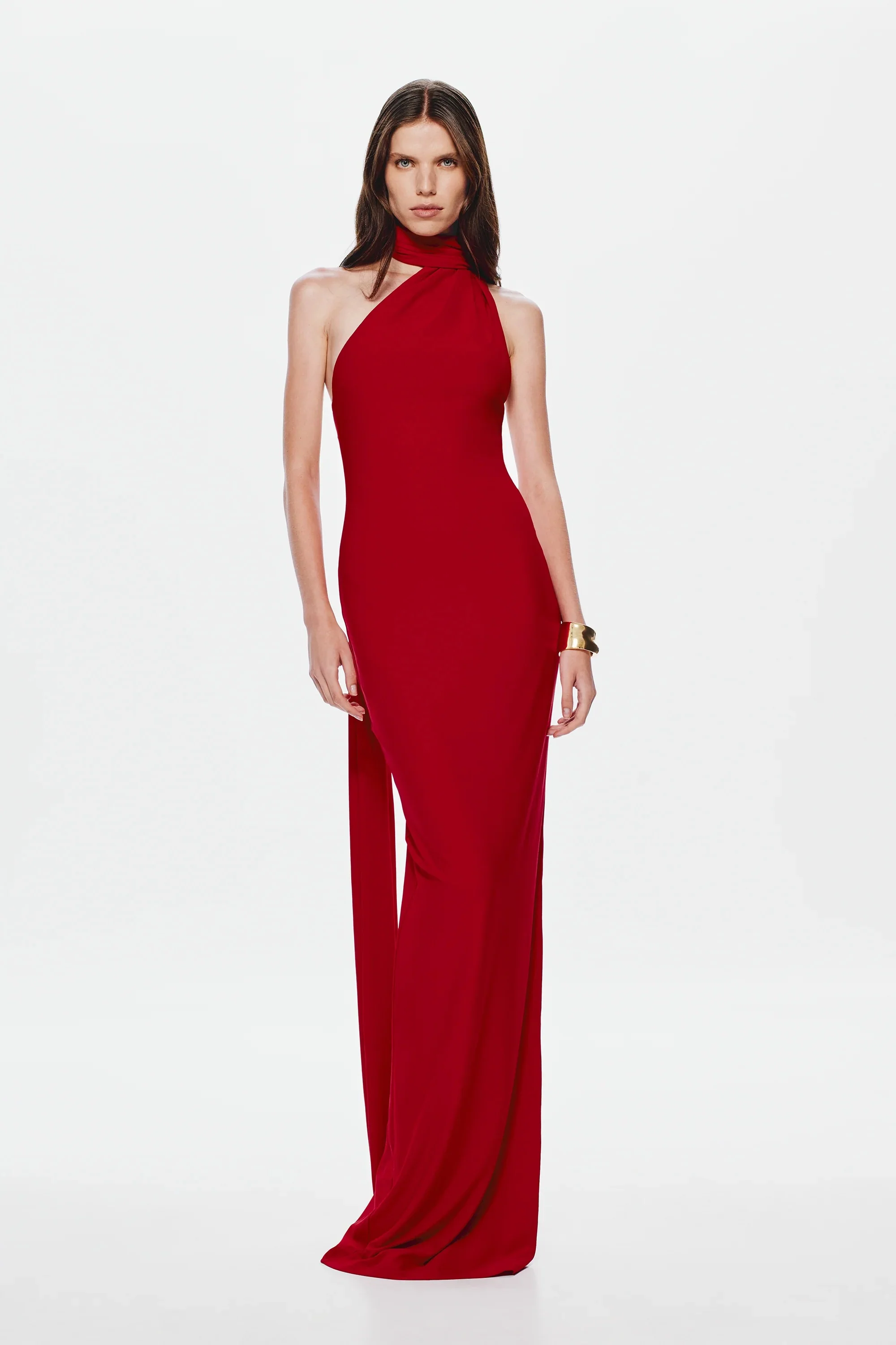 Misha Nicolette Jersey Maxi Dress - Cherry - Image 3
