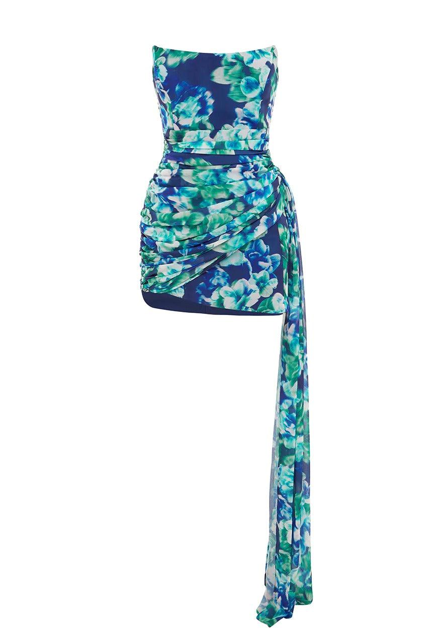 Night Love Dress - Navy Floral - Image 4