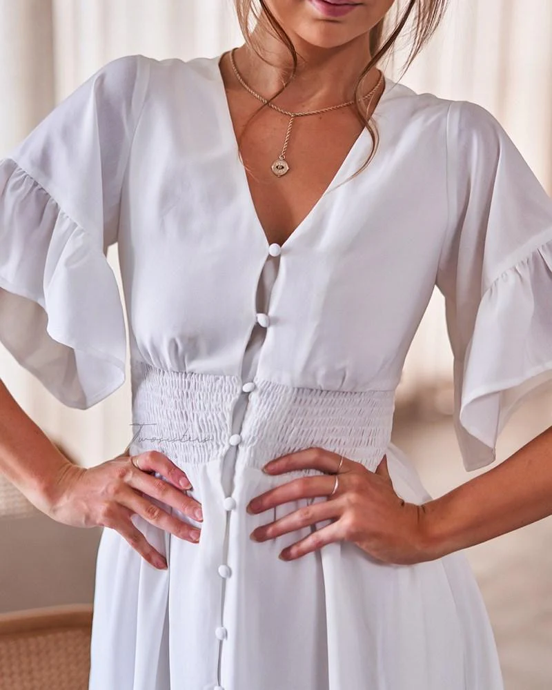 Nikki Dress - White - Image 4