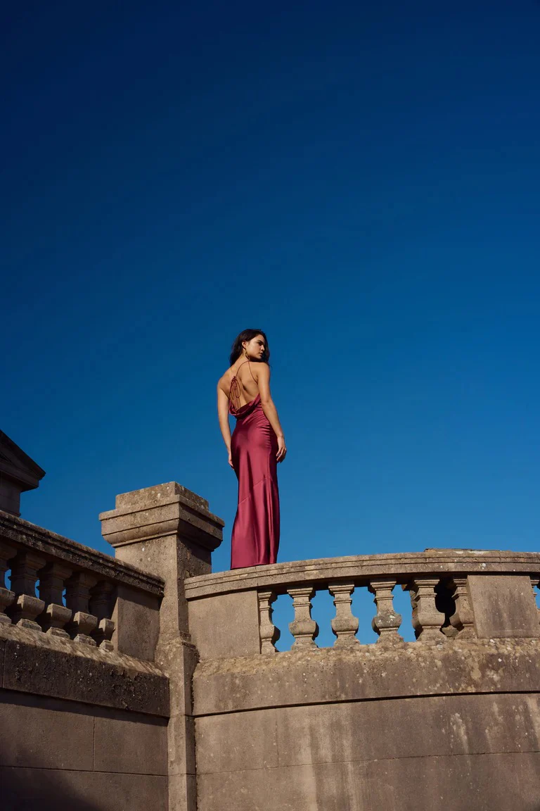 Nola Dress - Wine - Image 3