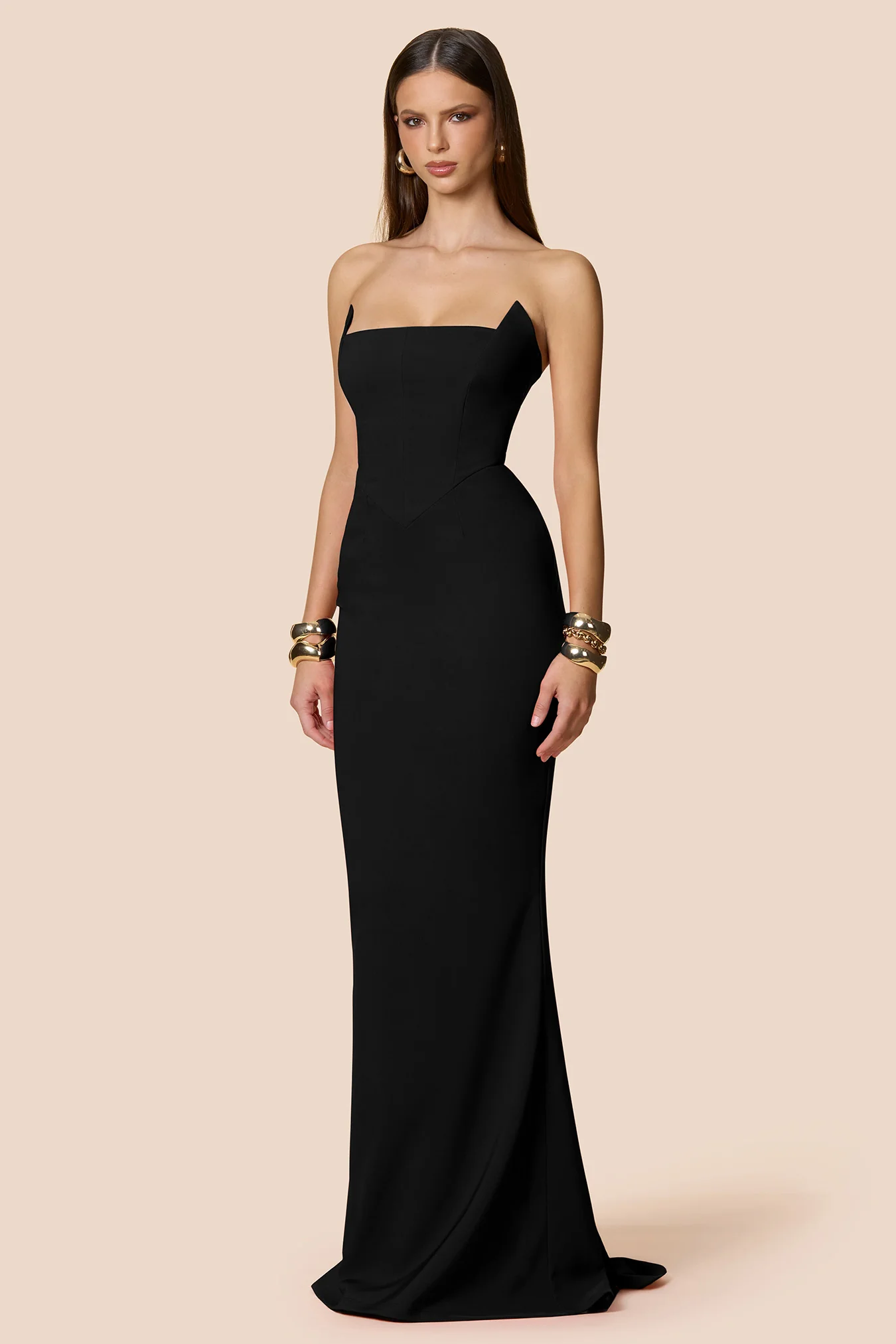 Nookie Aaliyah Strapless Gown - Black - Image 3