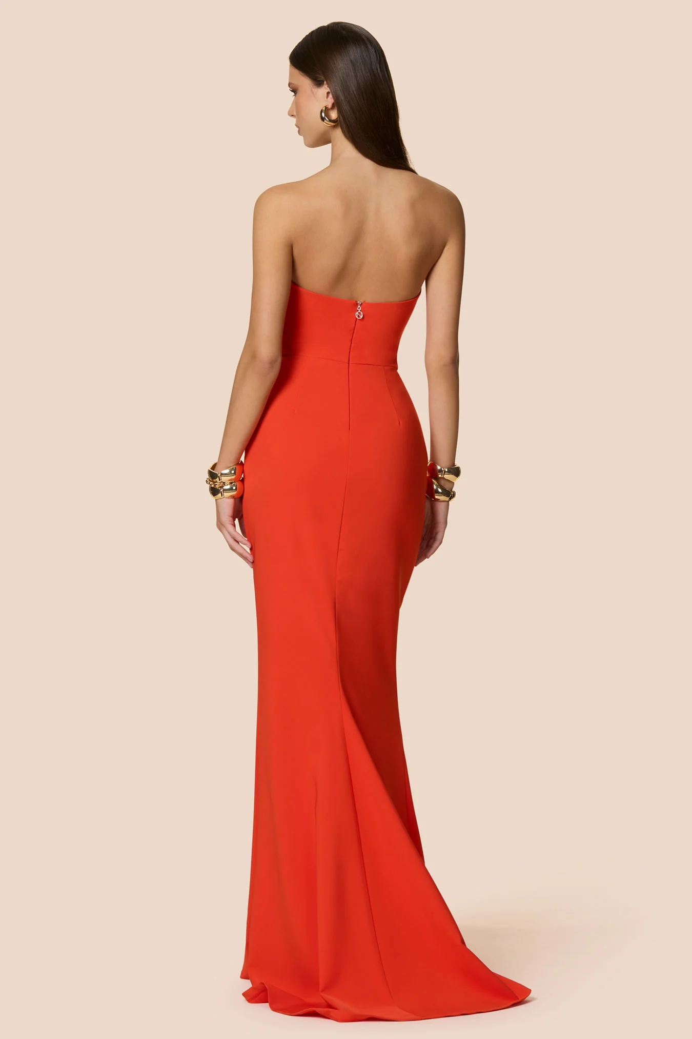 Nookie Aaliyah Strapless Gown - Tangerine - Image 2