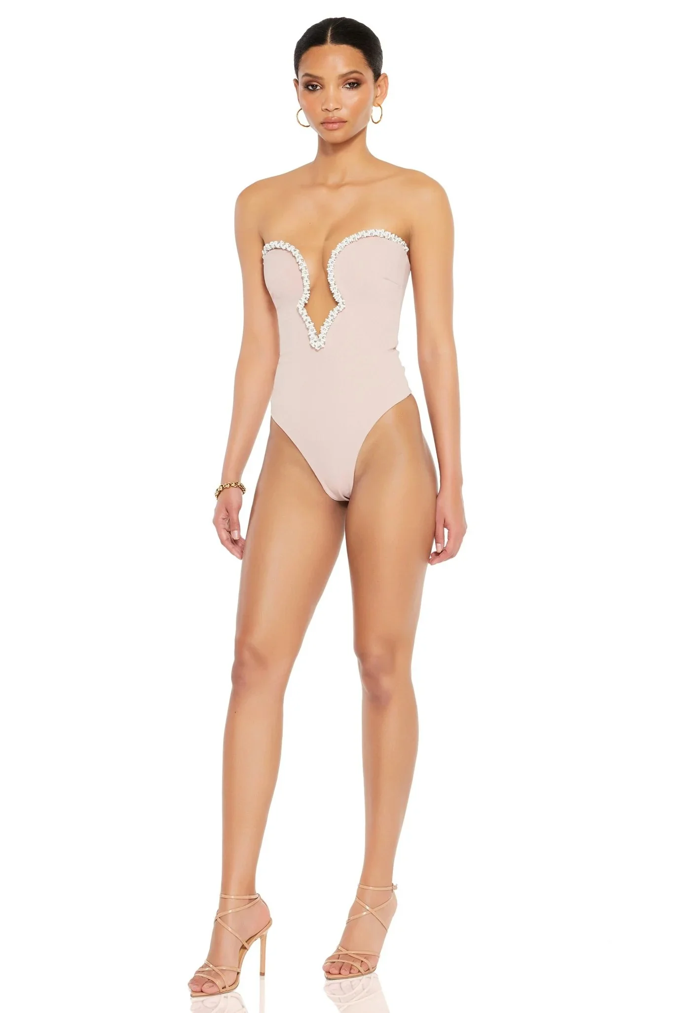 Nookie Adorn Bodysuit - Nude - Image 3