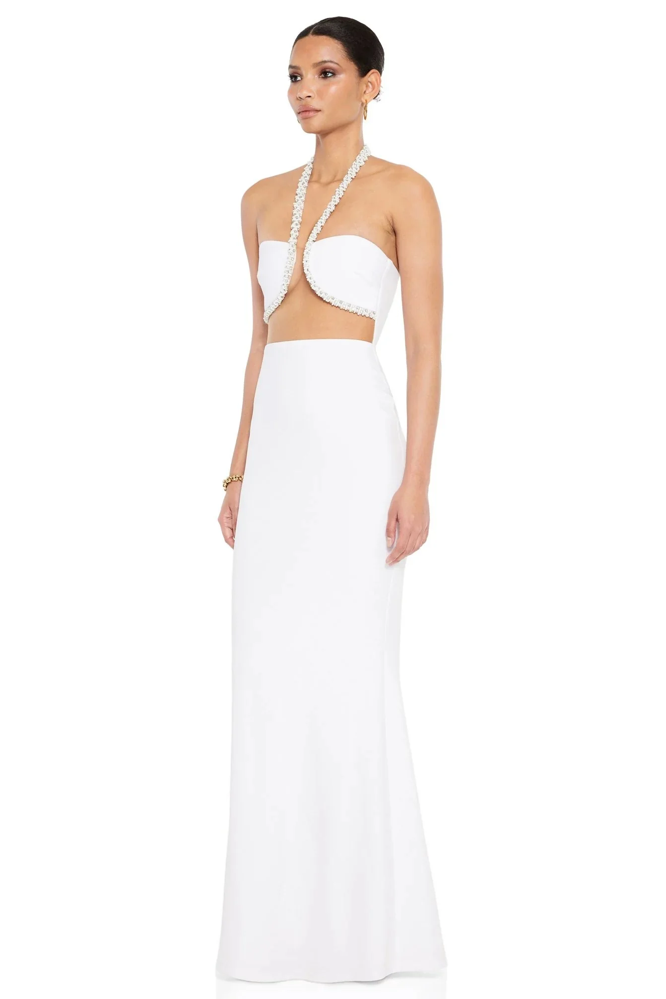 Nookie Adorn Gown - White - Image 3