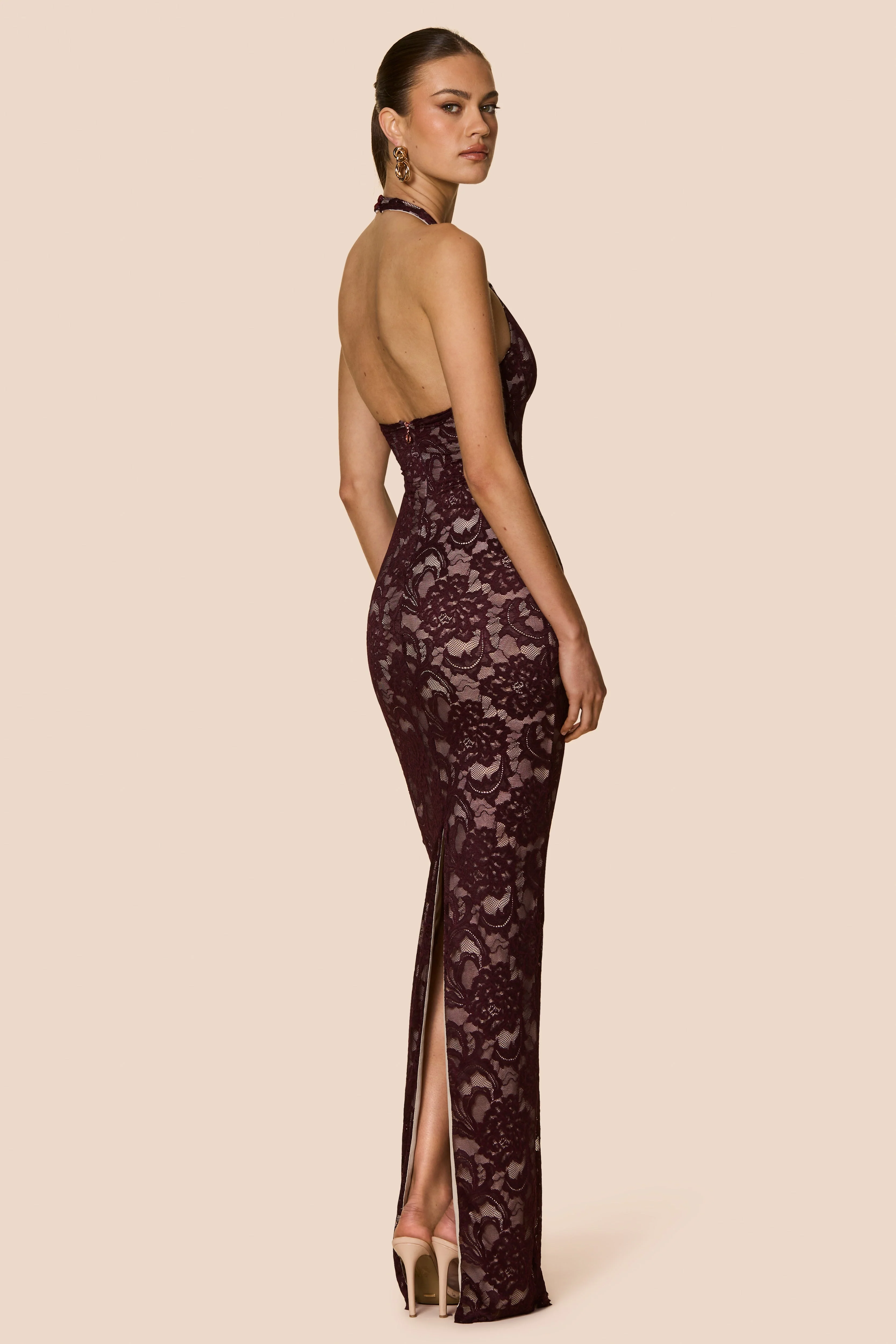 Nookie Alessia Gown - Wine - Image 2