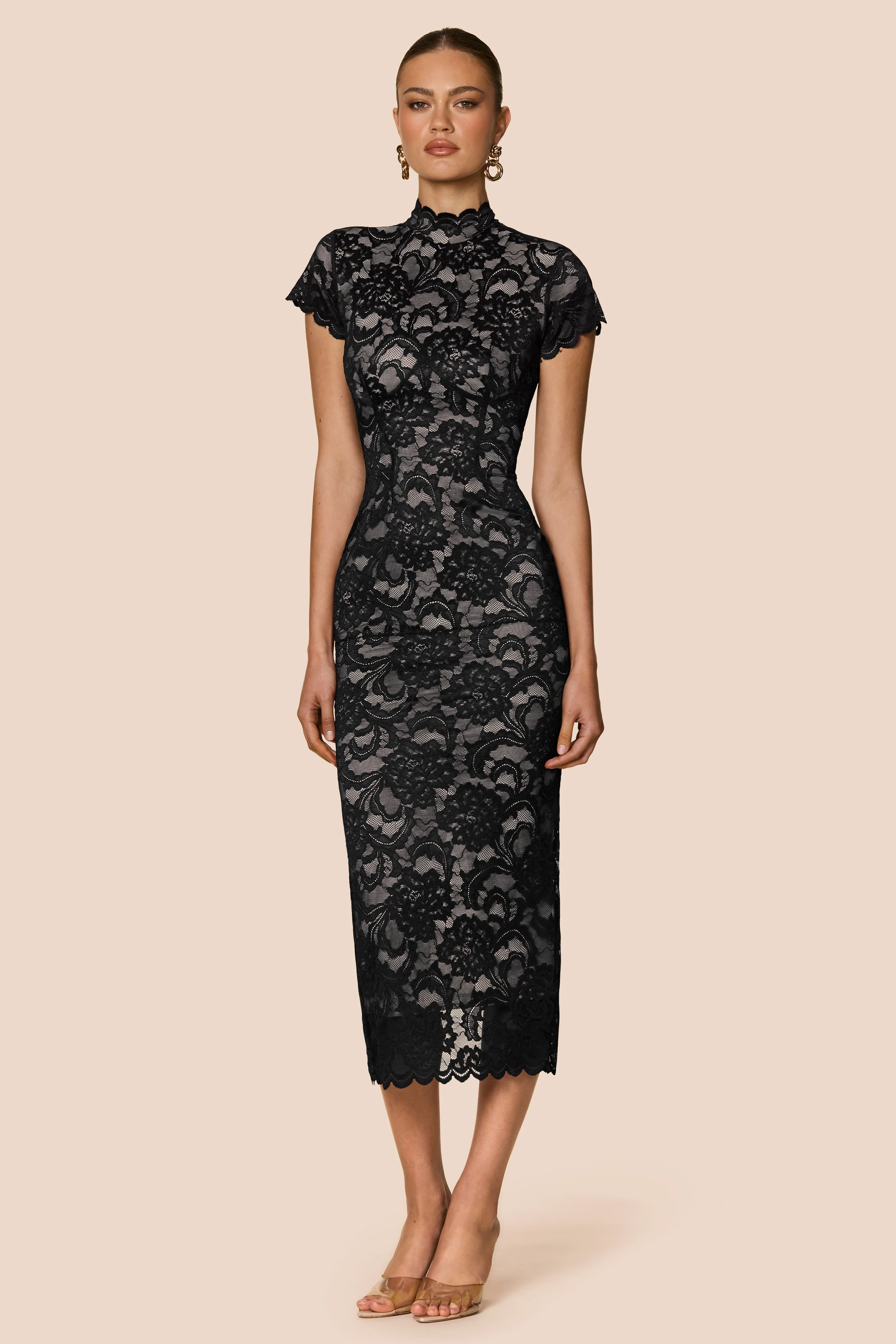 Nookie Alessia Midi Dress - Black - Image 3