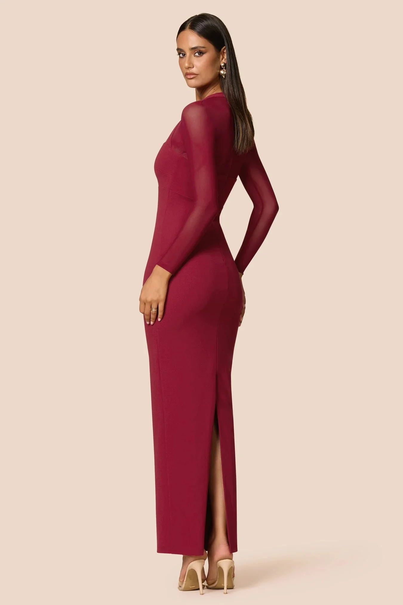 Nookie Amore Maxi Dress - Ruby - Image 2