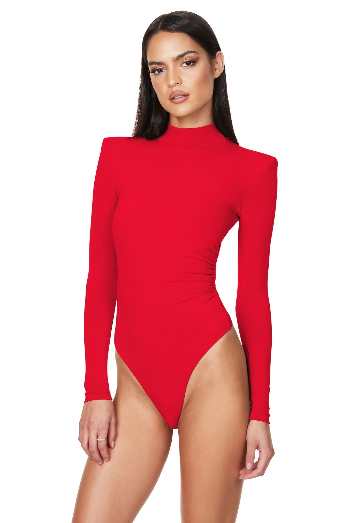 Nookie Anastasia High Neck Bodysuit - Scarlet - Image 3