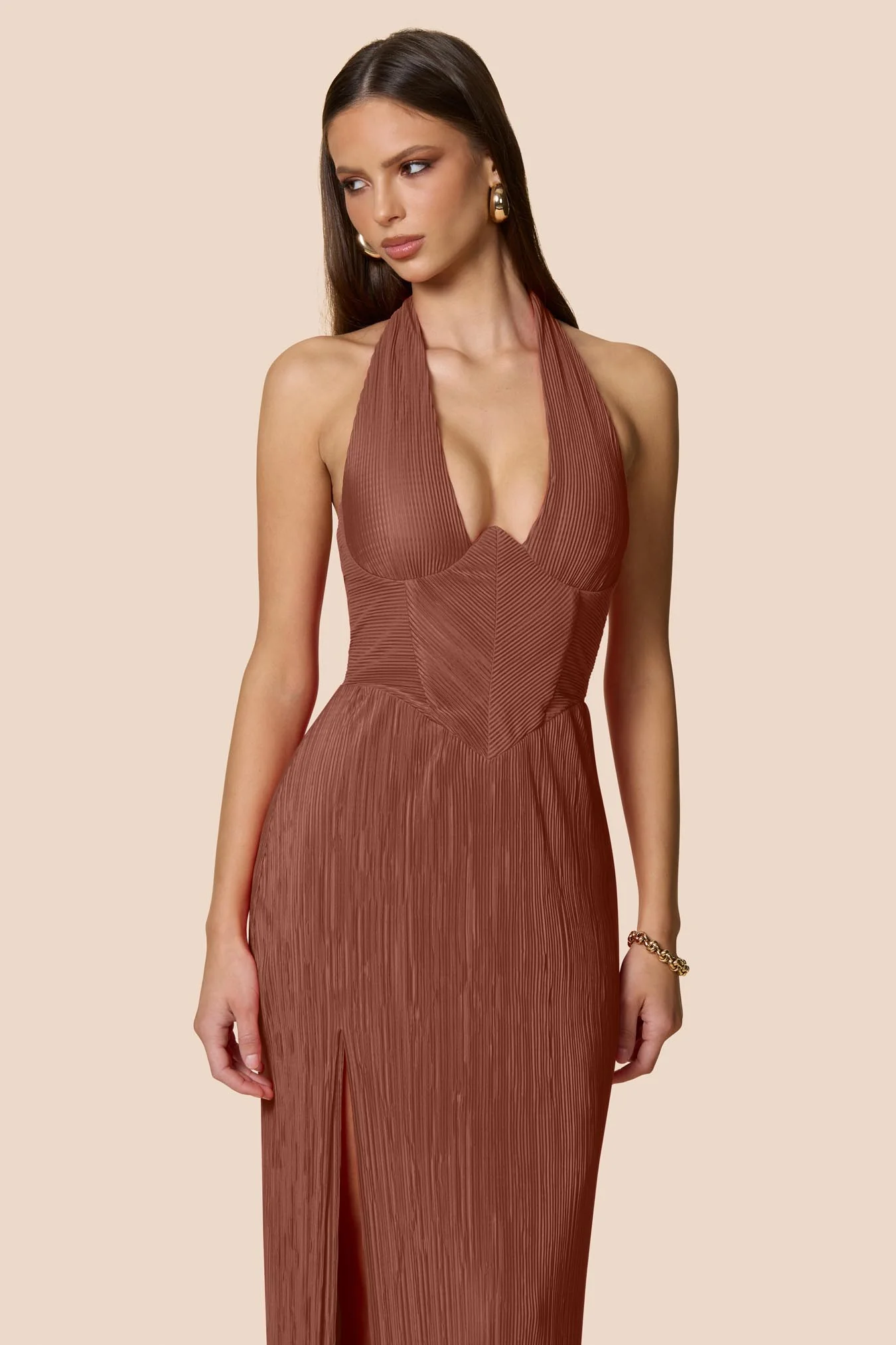 Nookie Belleza Gown - Rust - Image 4