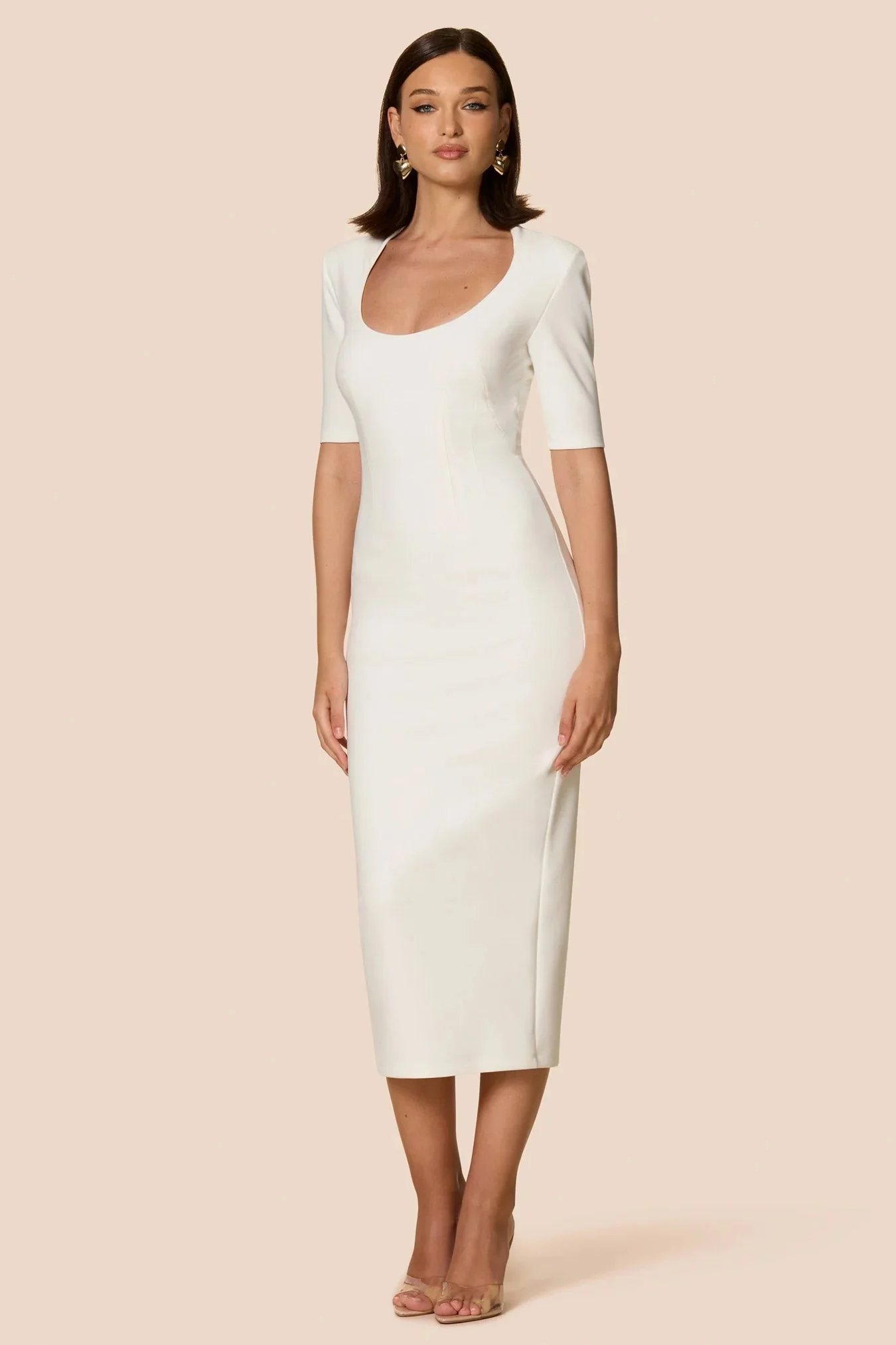 Nookie Blair Midi Dress - White - Image 3