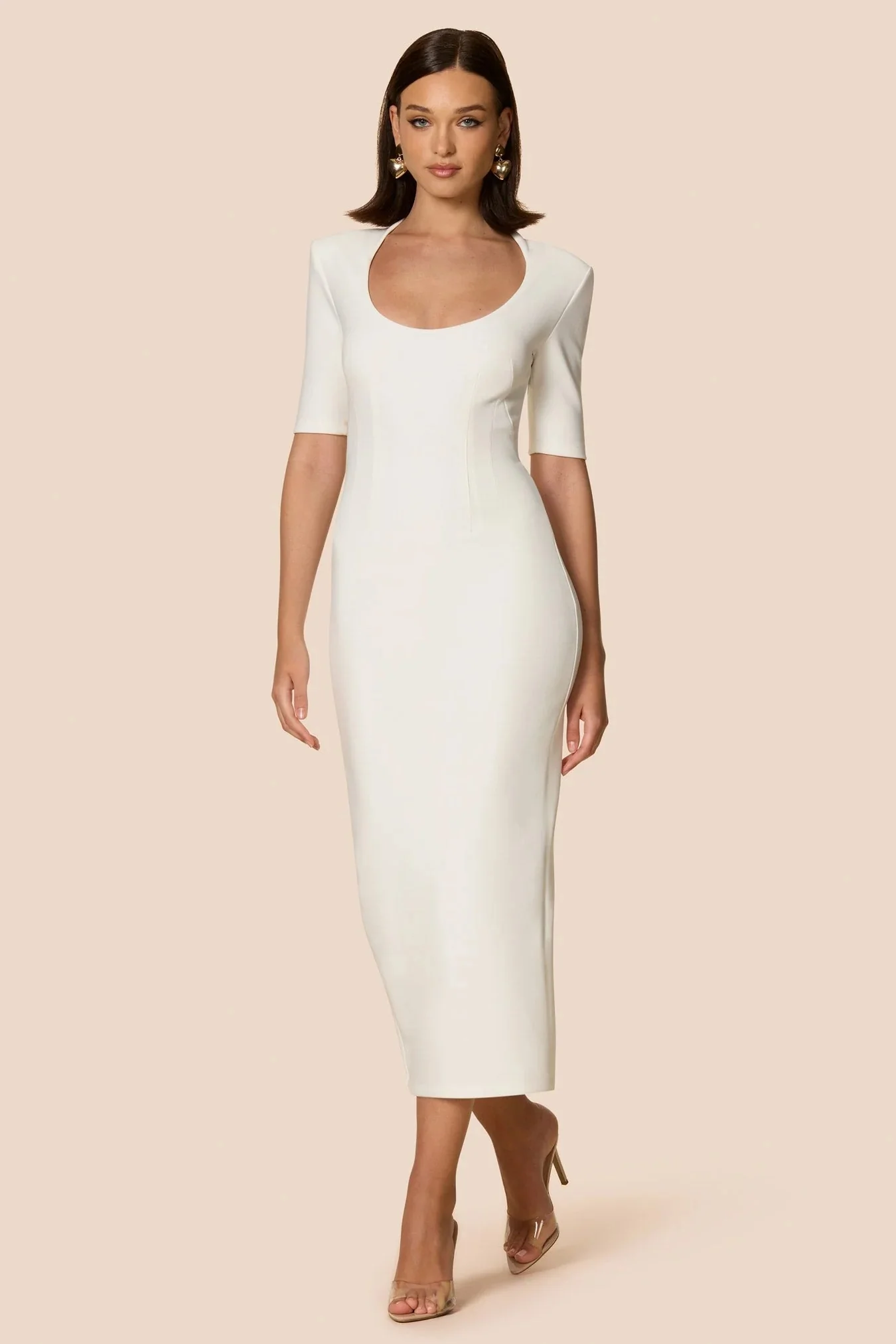 Nookie Blair Midi Dress - White - Image 4