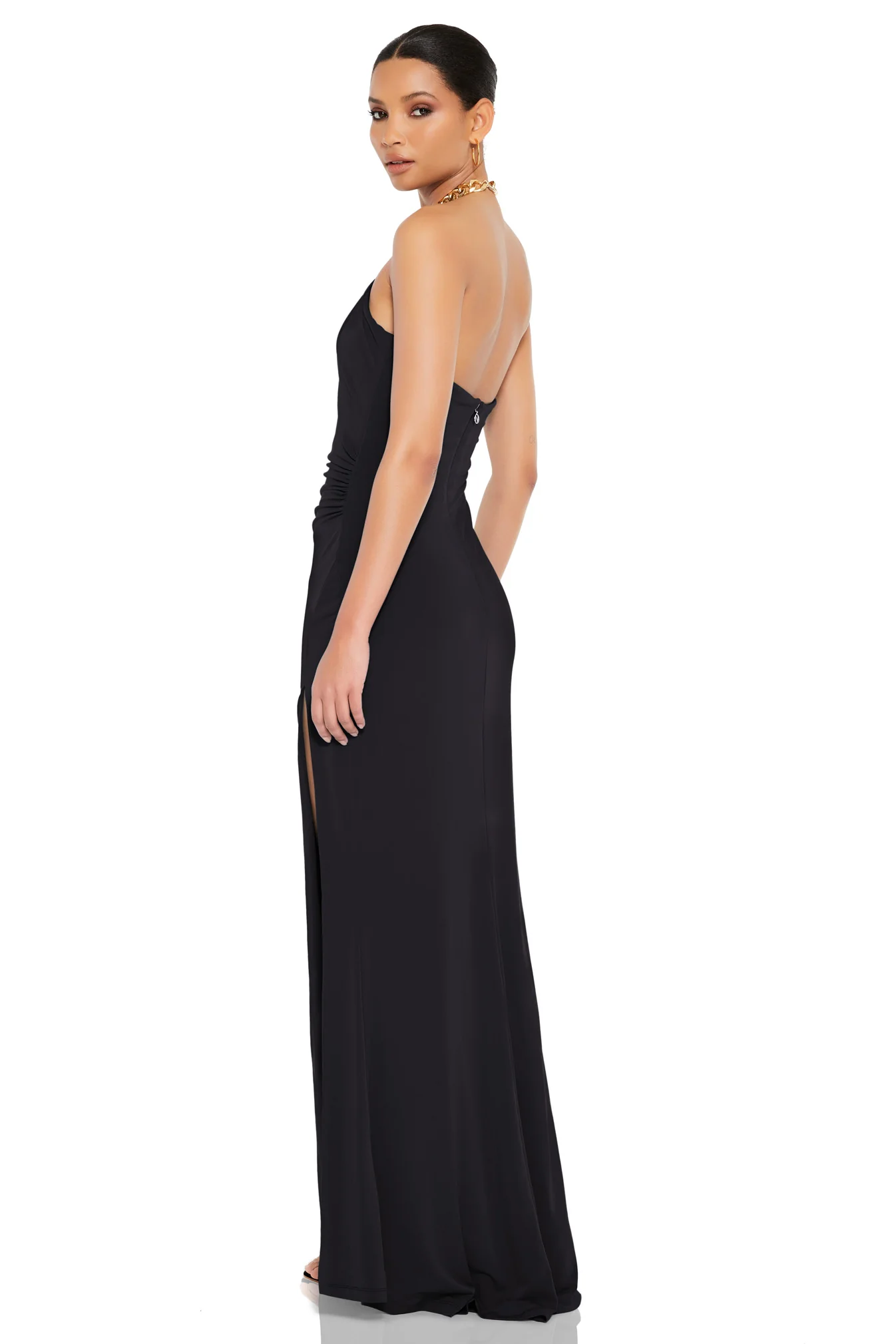 Nookie Captivate Halter Gown - Black - Image 2