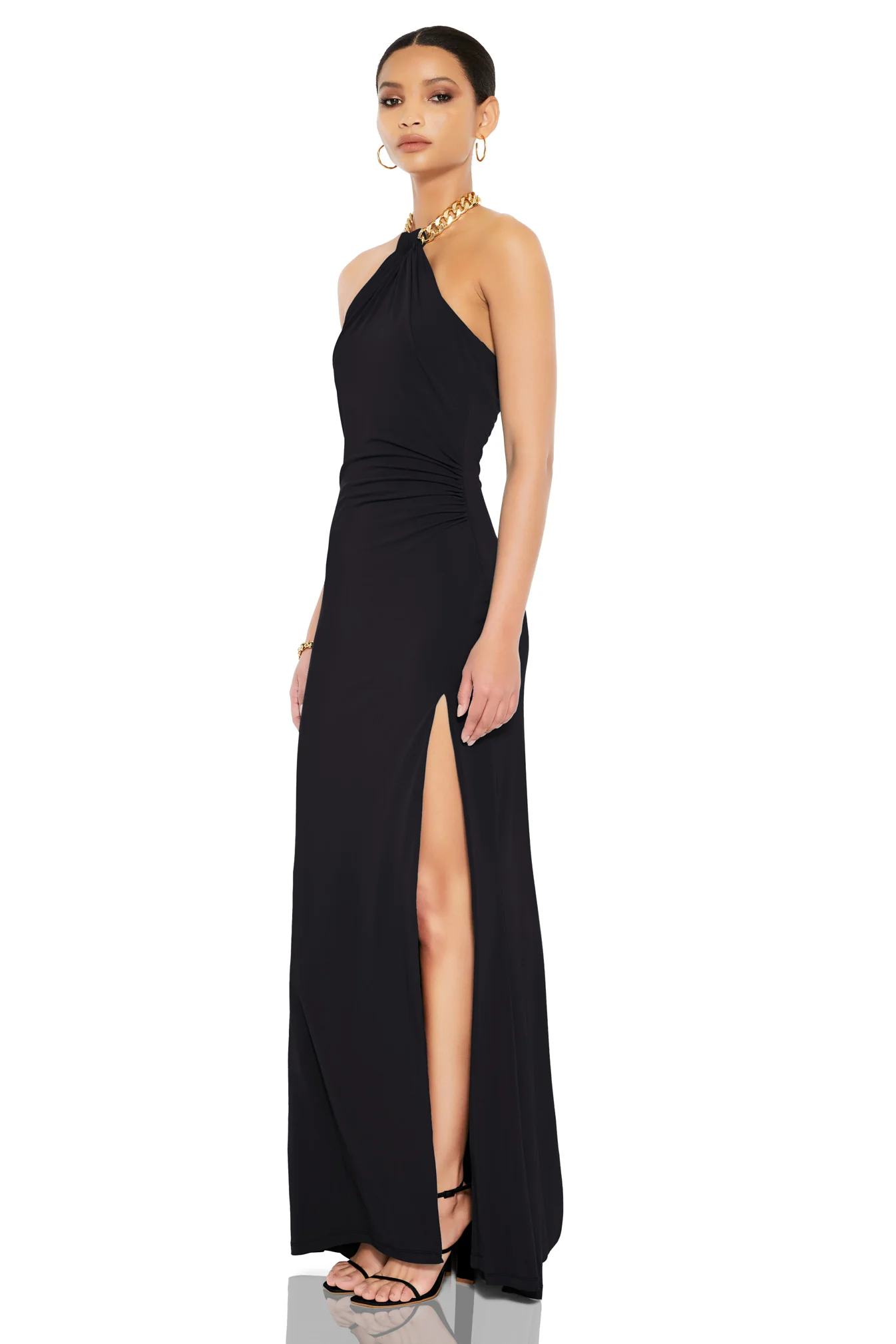 Nookie Captivate Halter Gown - Black - Image 3