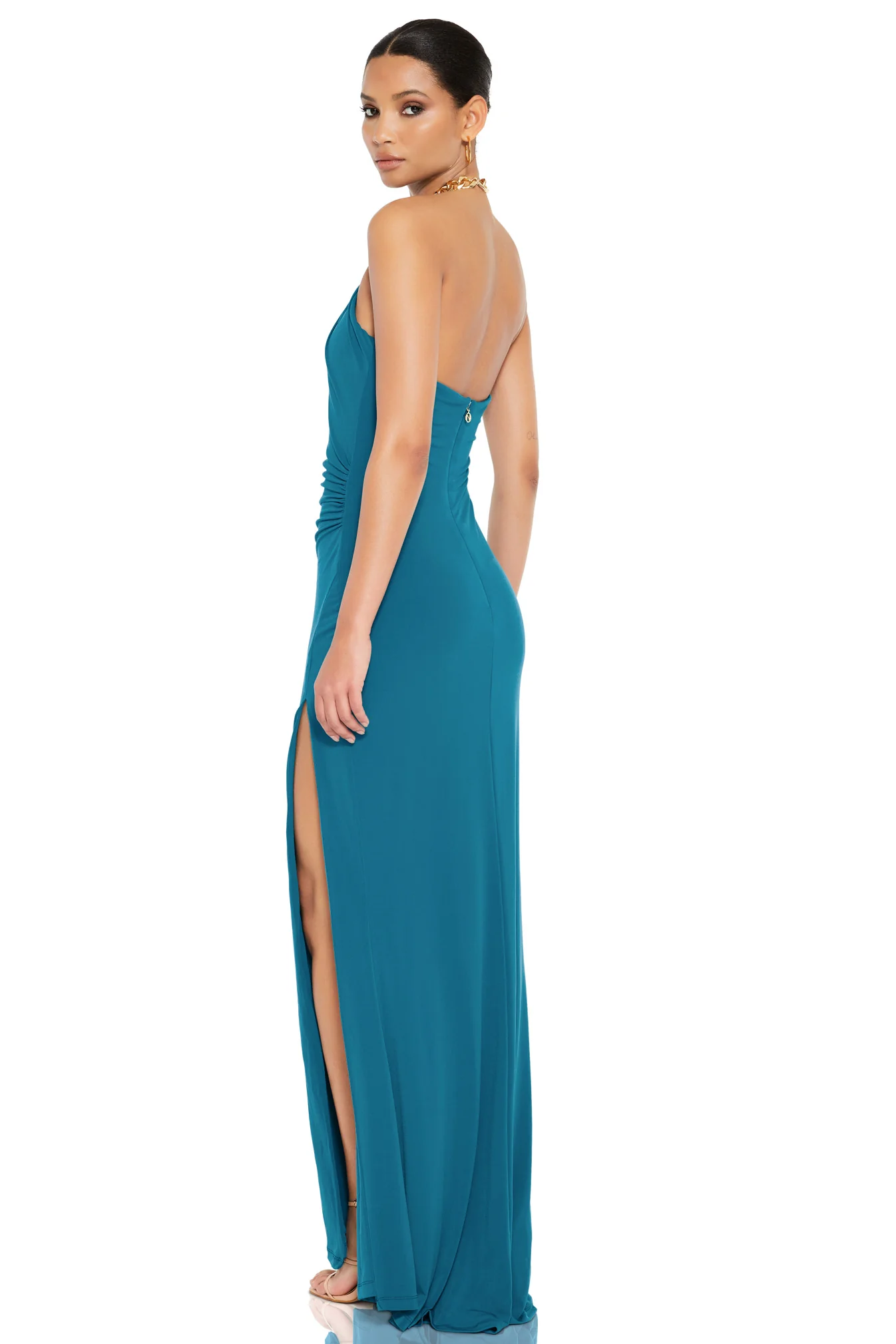 Nookie Captivate Halter Gown - Jade - Image 2
