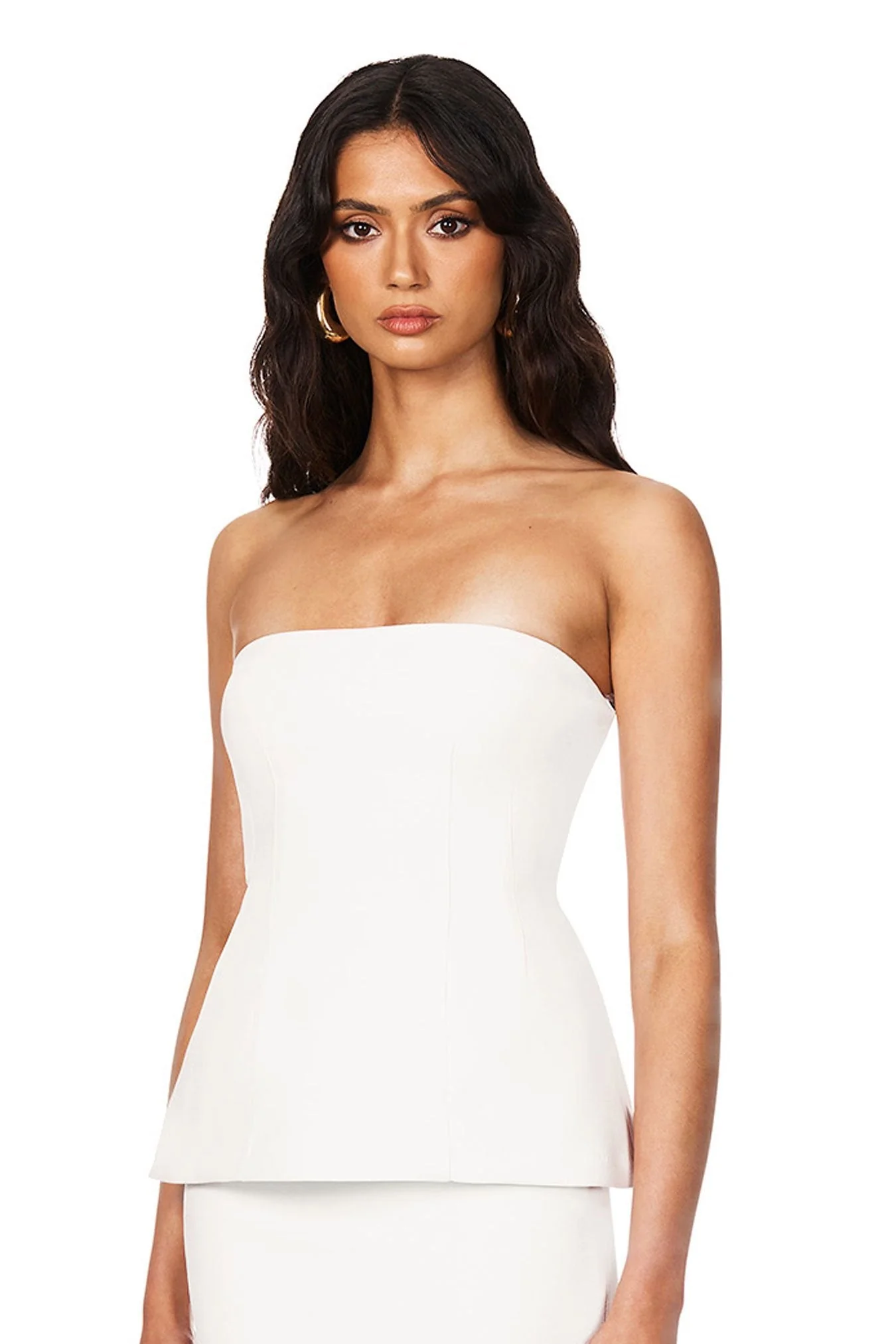 Nookie Caroline Strapless Top - Ivory - Image 2