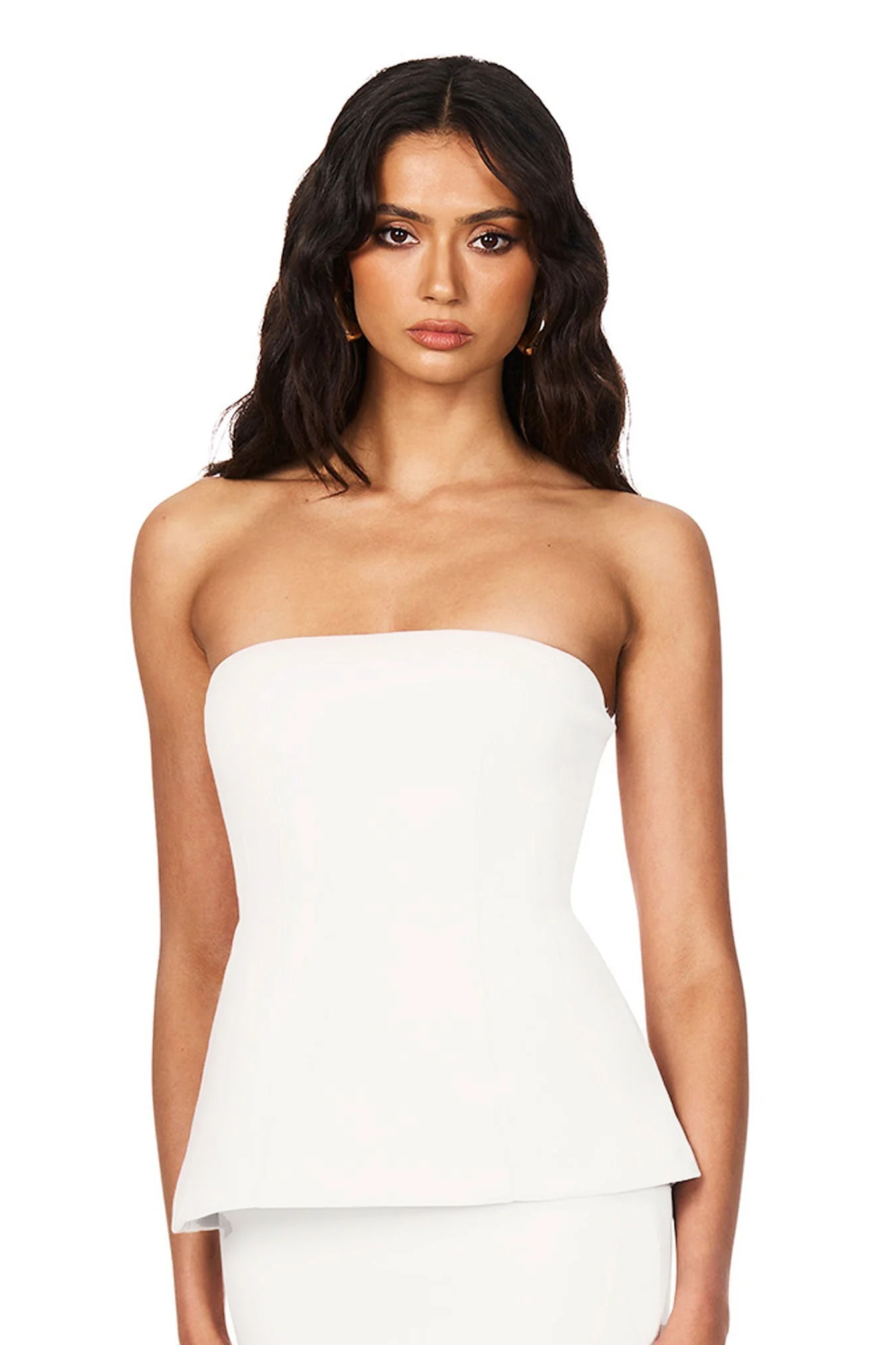 Nookie Caroline Strapless Top - Ivory - Image 4