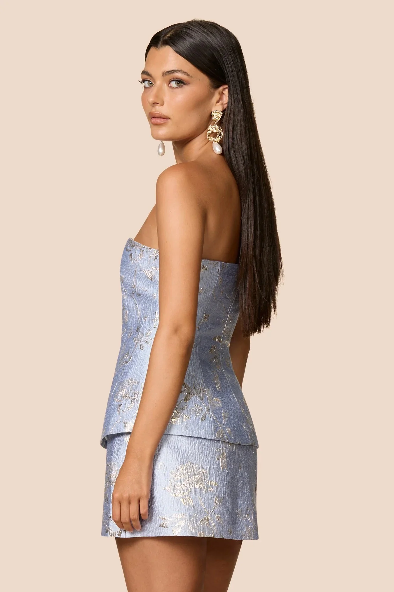 Nookie Claudia Top - Blue - Image 2