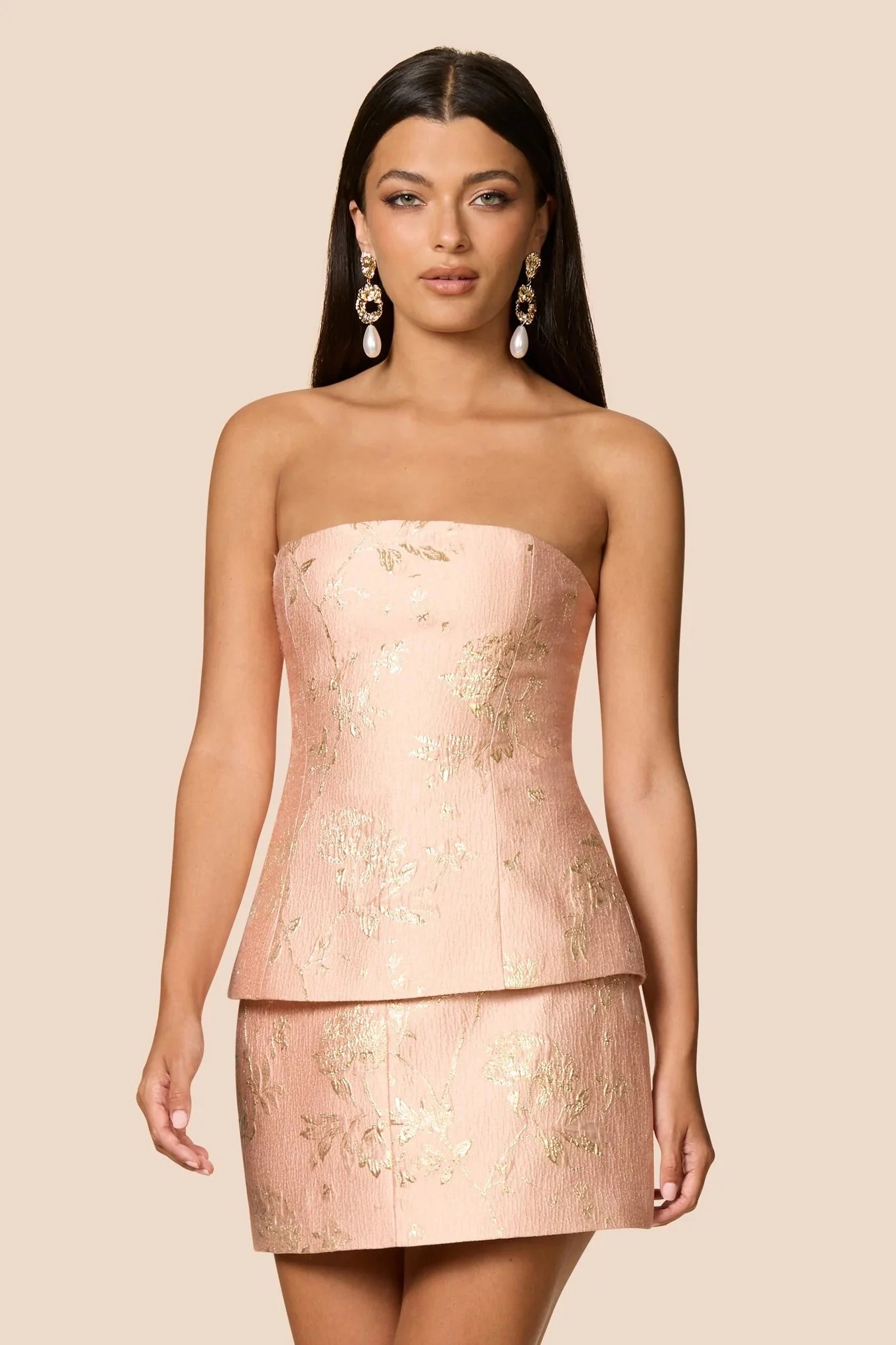 Nookie Claudia Top - Peach - Image 3