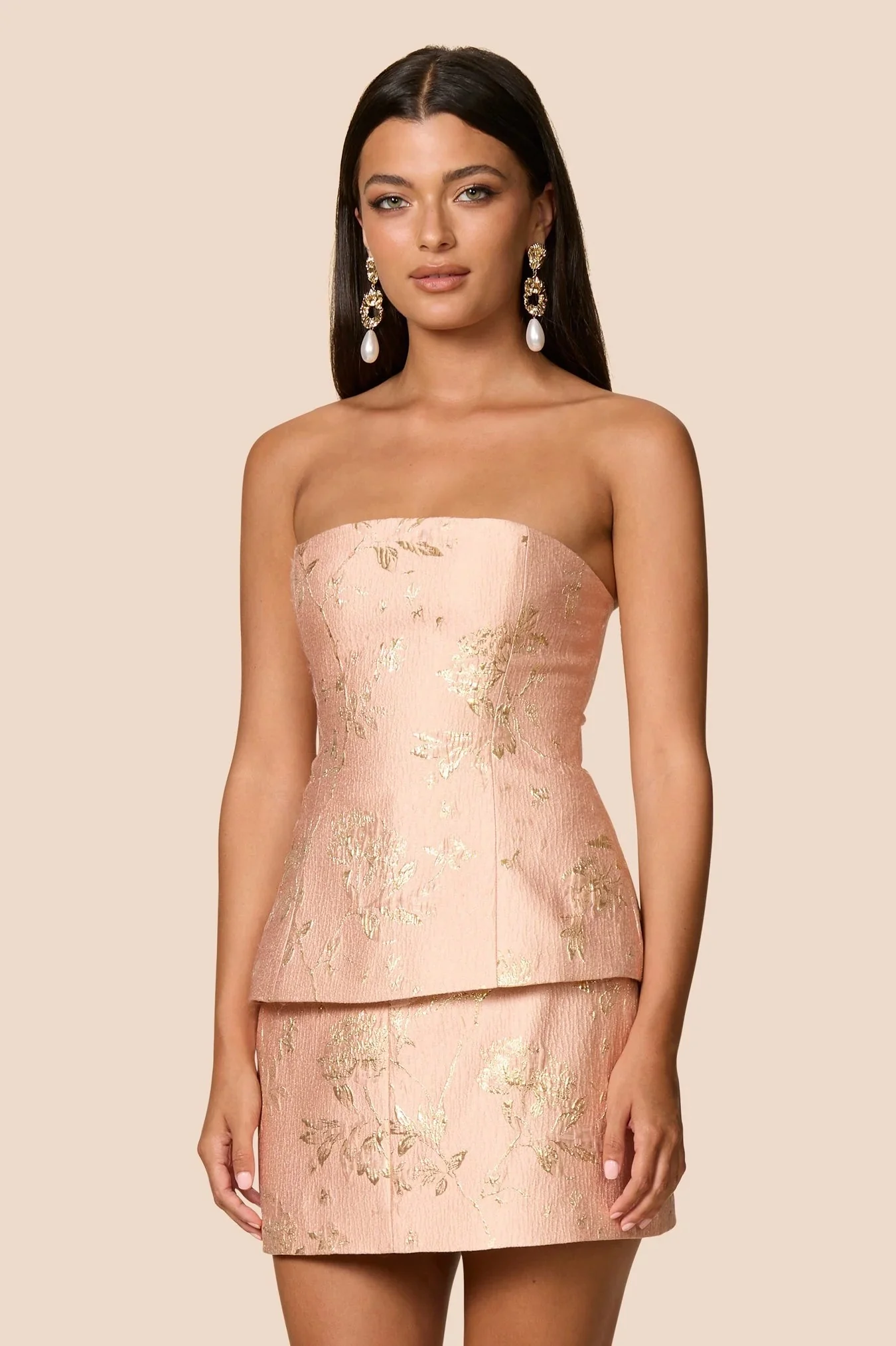 Nookie Claudia Top - Peach - Image 4