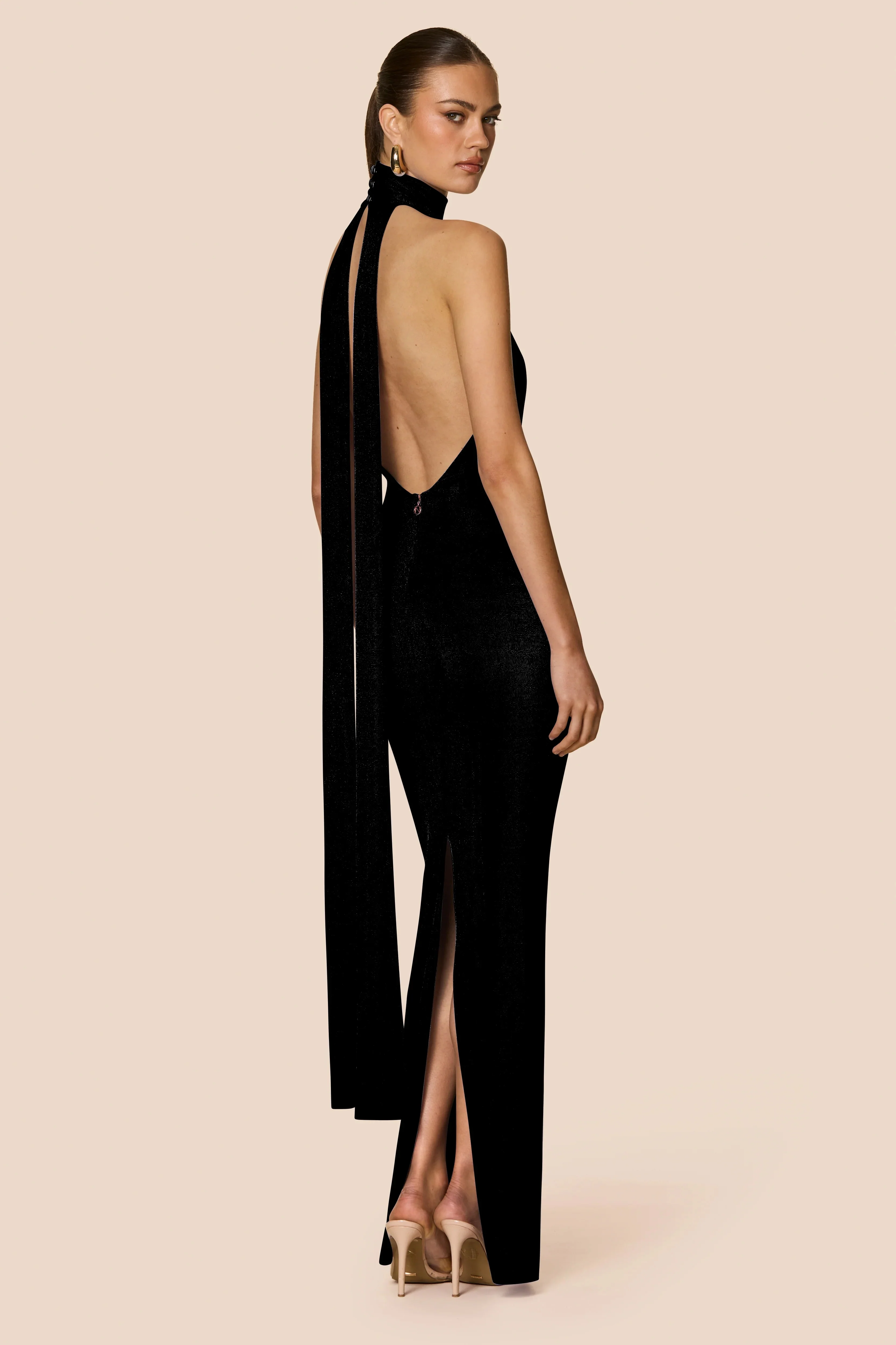 Nookie Crush Halter Gown - Black - Image 2