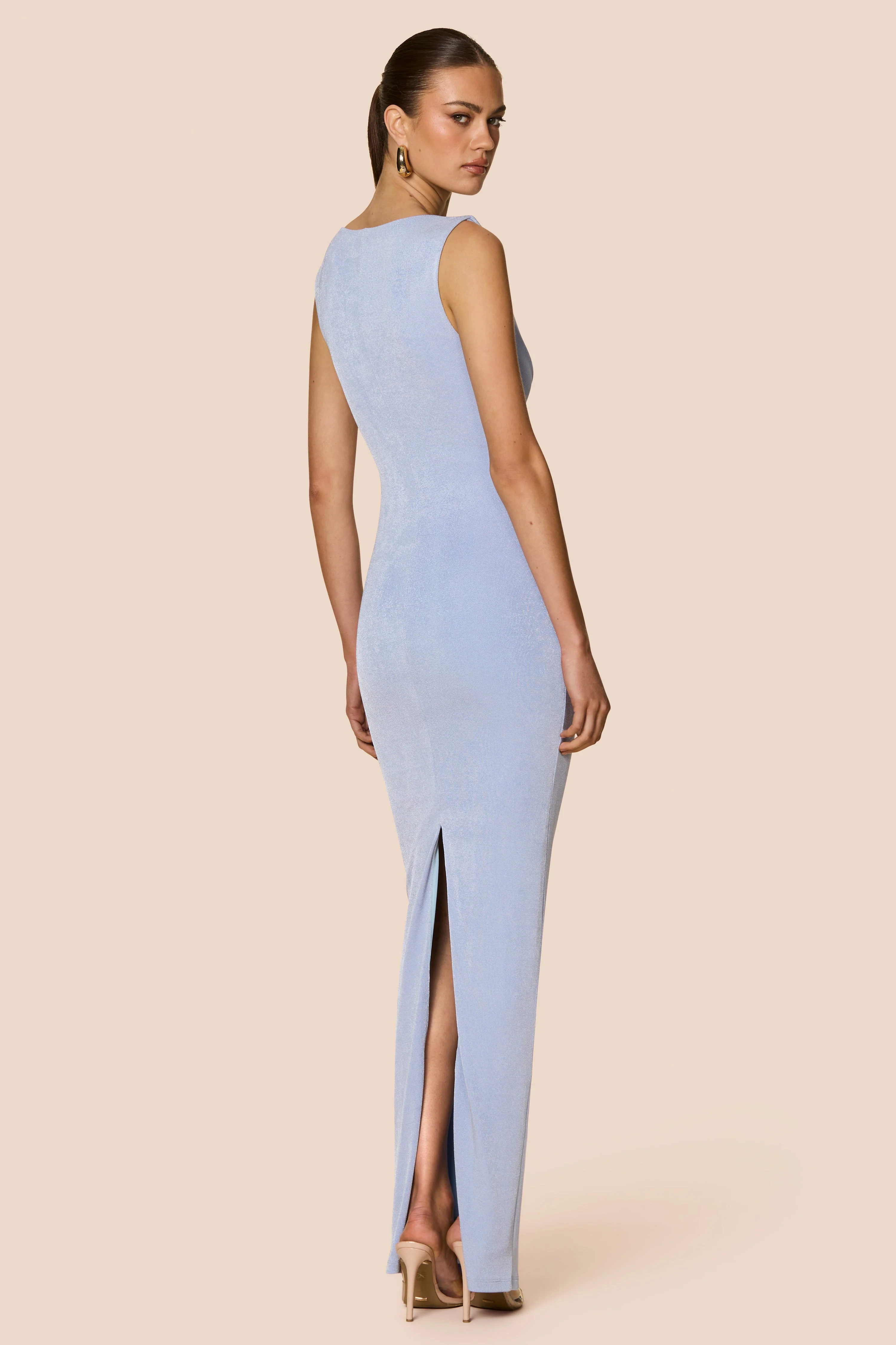 Nookie Crush Drape Maxi Dress - Lavendar - Image 2
