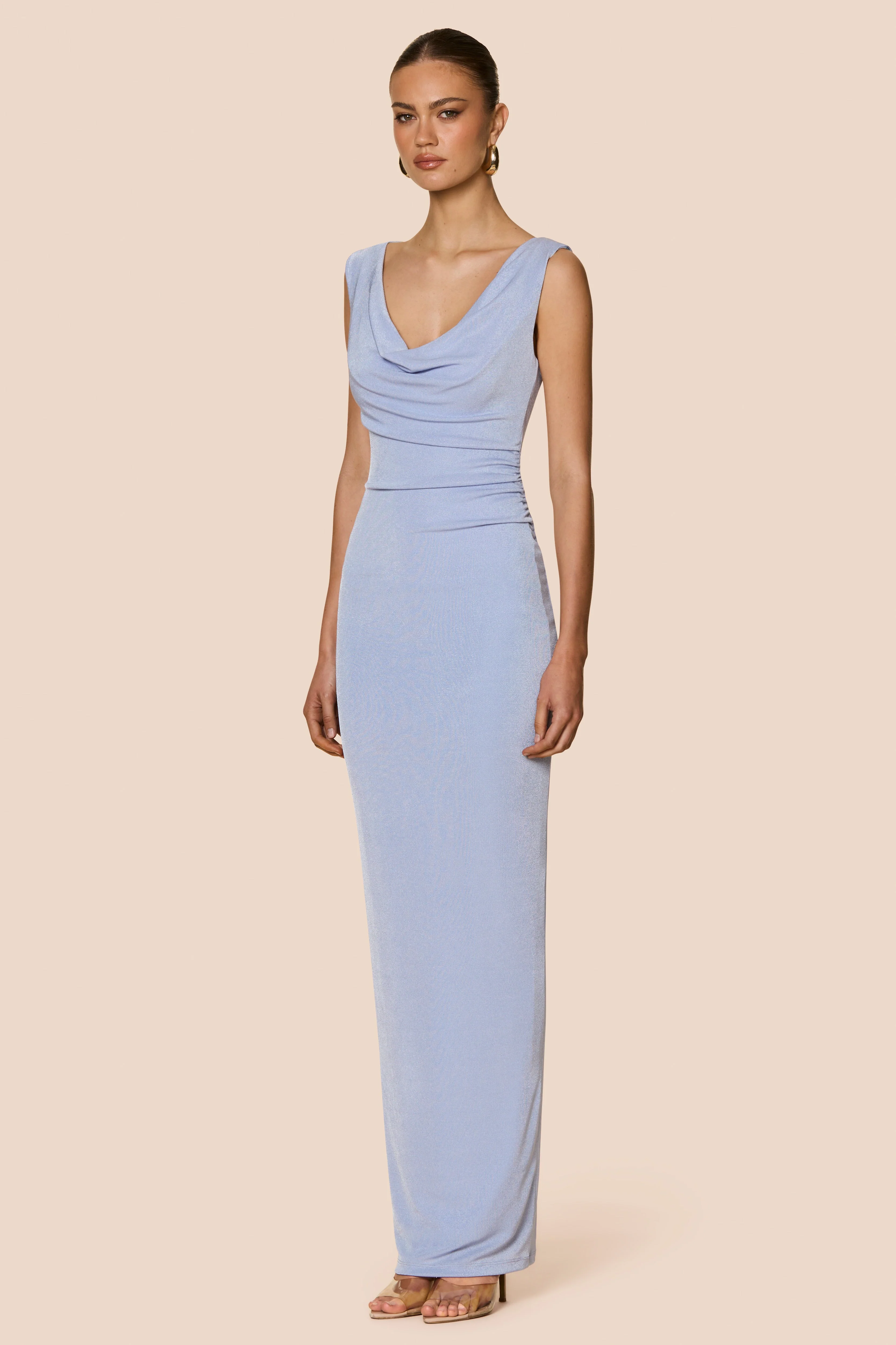 Nookie Crush Drape Maxi Dress - Lavendar - Image 4