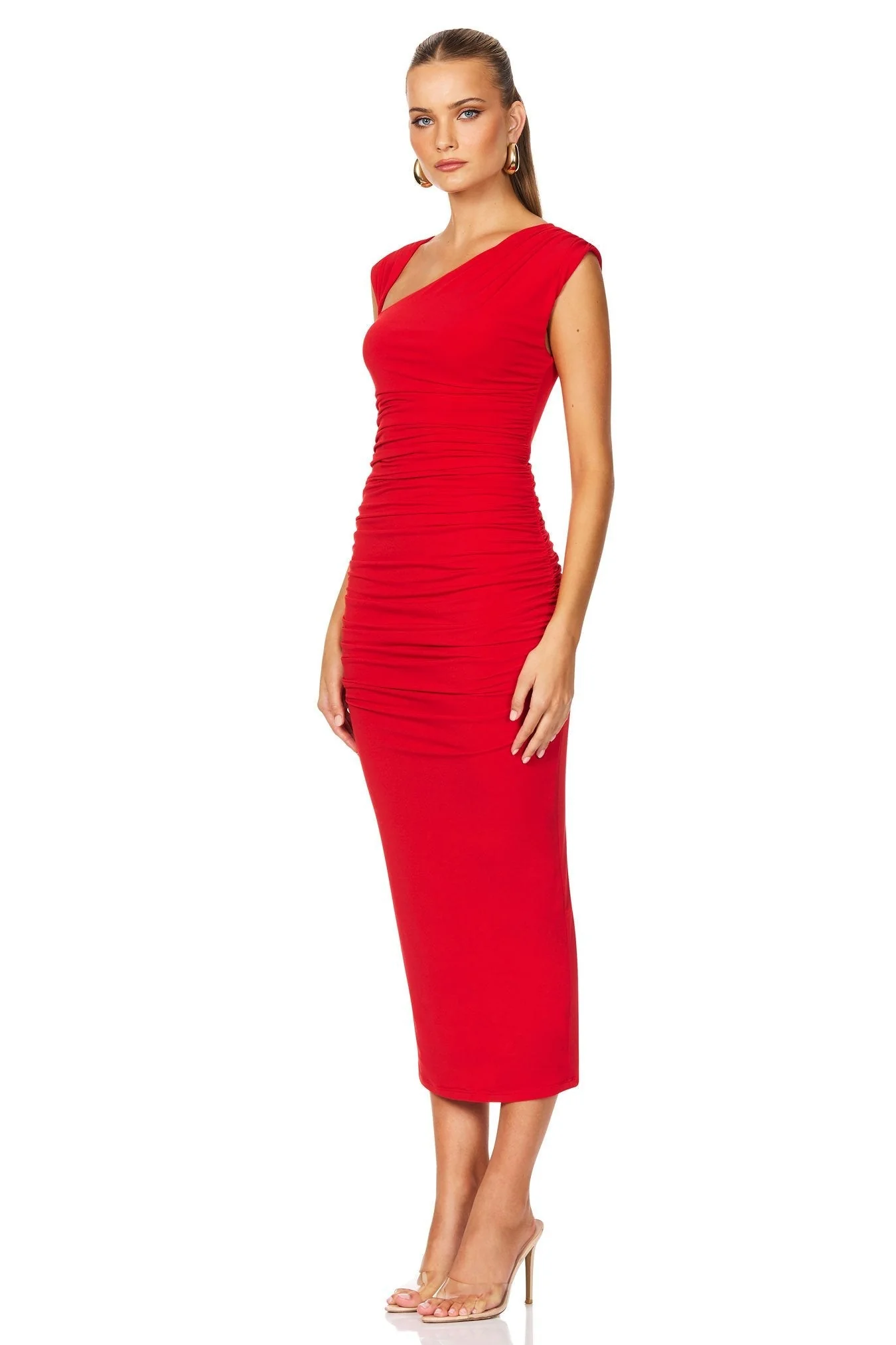 Nookie Dakota Midi Dress - Red - Image 3