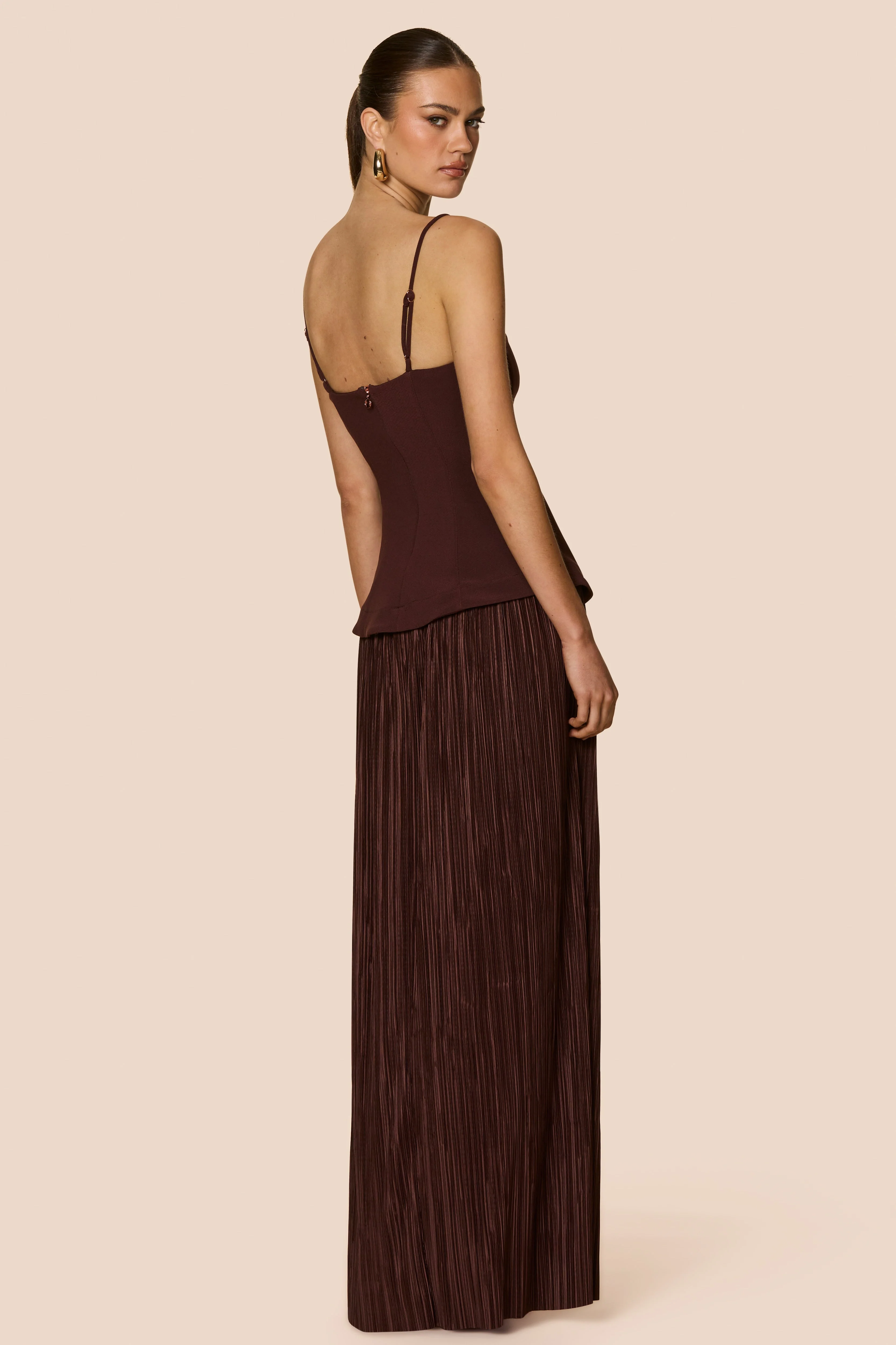 Nookie Darling Maxi Dress - Chocolate - Image 2