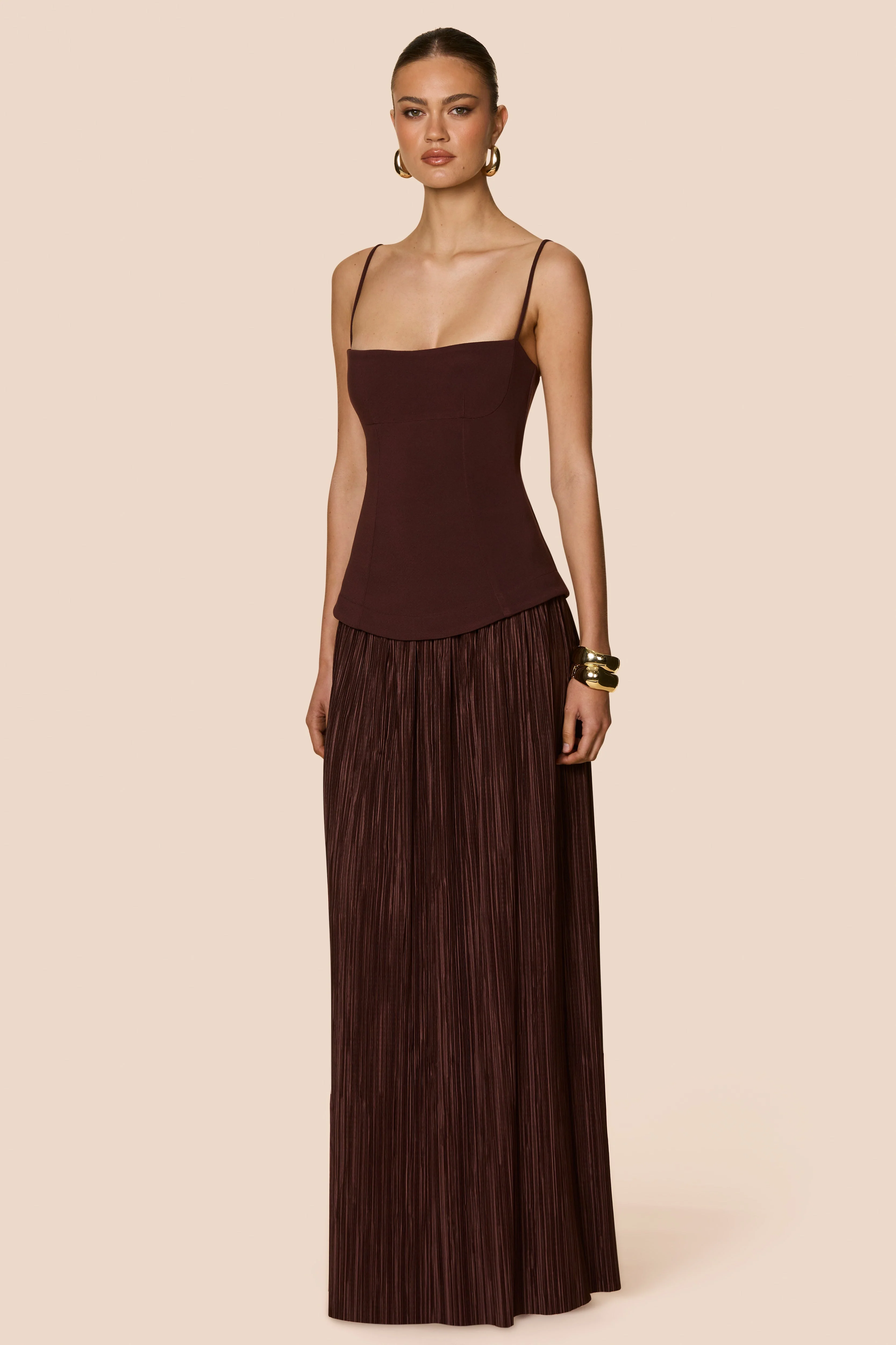 Nookie Darling Maxi Dress - Chocolate - Image 3