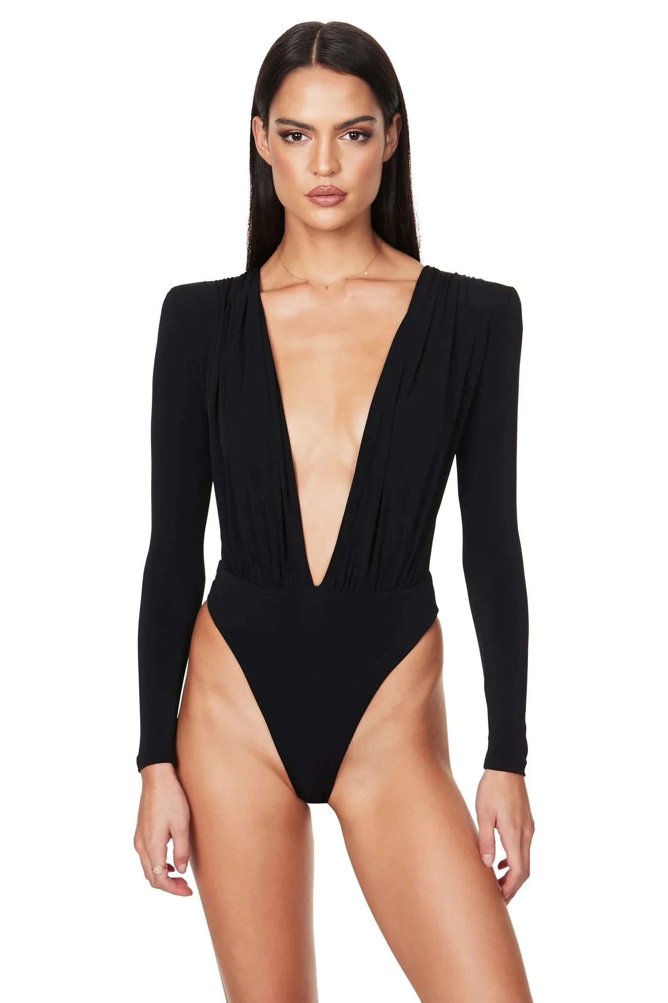 Nookie Dasha Plunge Bodysuit - Black