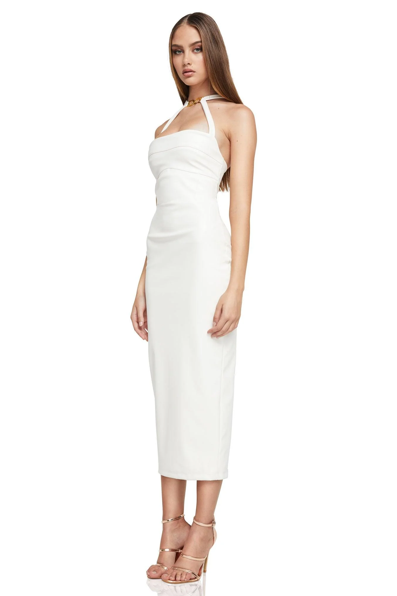 Nookie Drama Midi Dress - White - Image 3