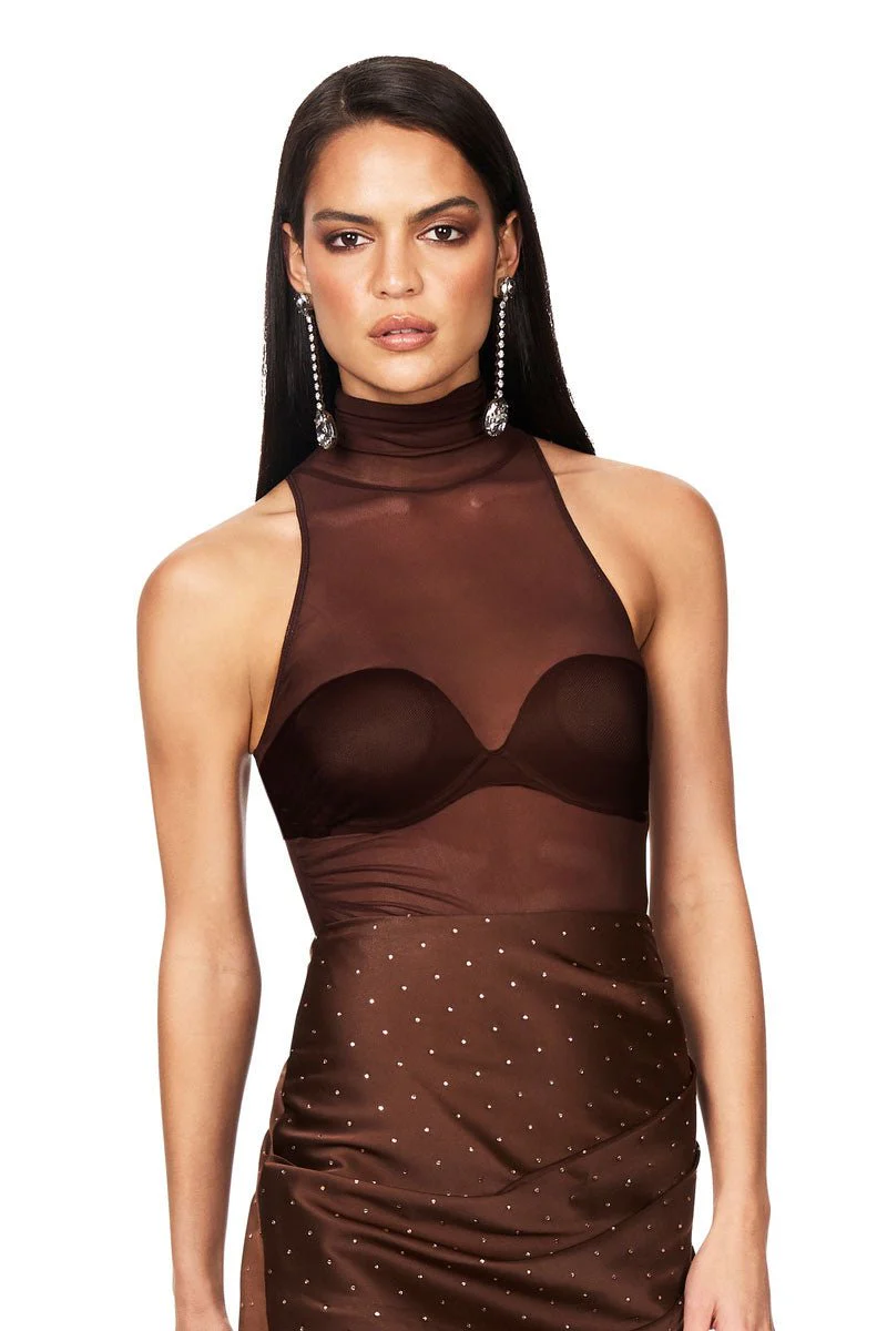 Nookie Eclipse Bodysuit - Cocoa - Image 5