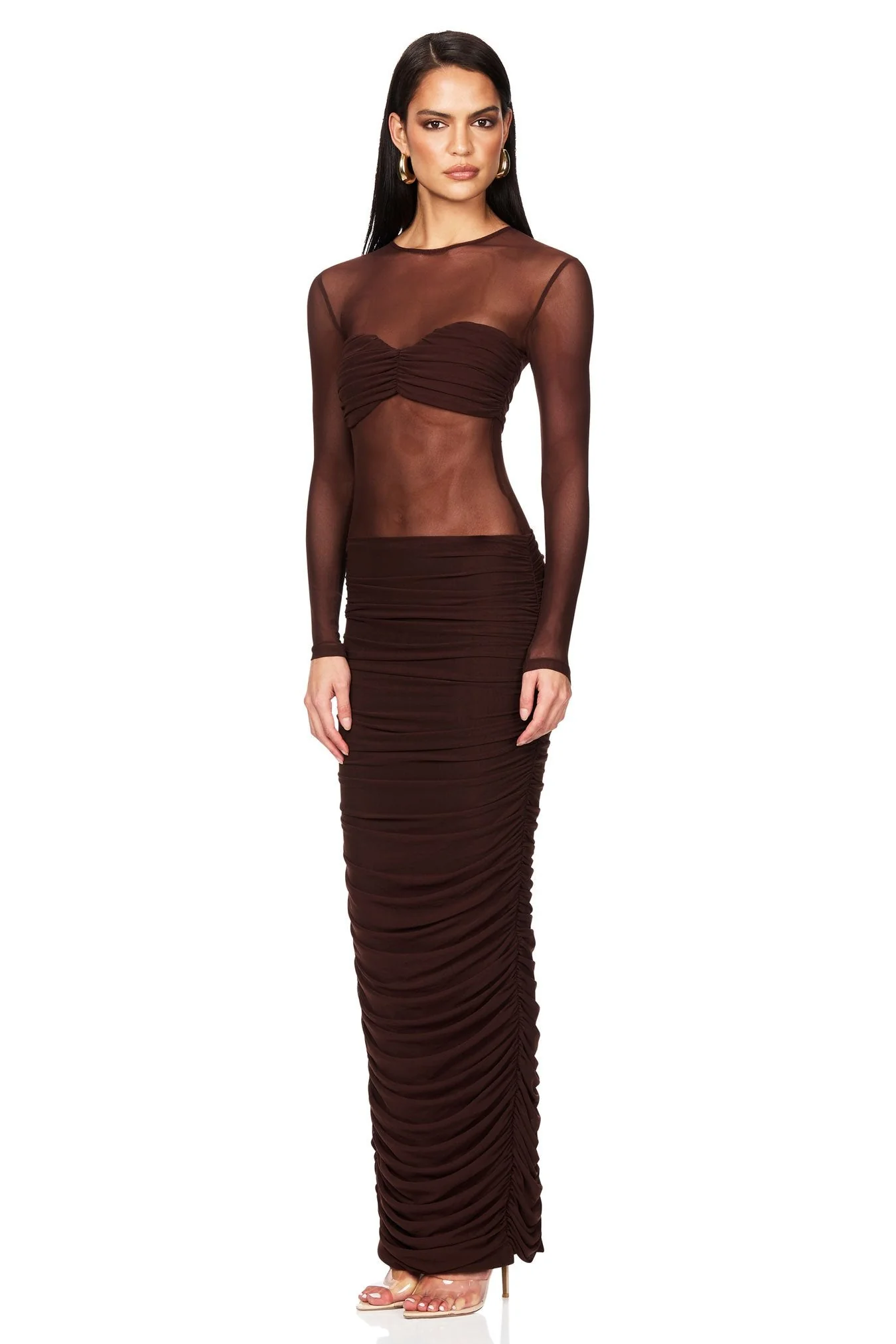 Nookie Eclipse Gown - Cocoa - Image 4