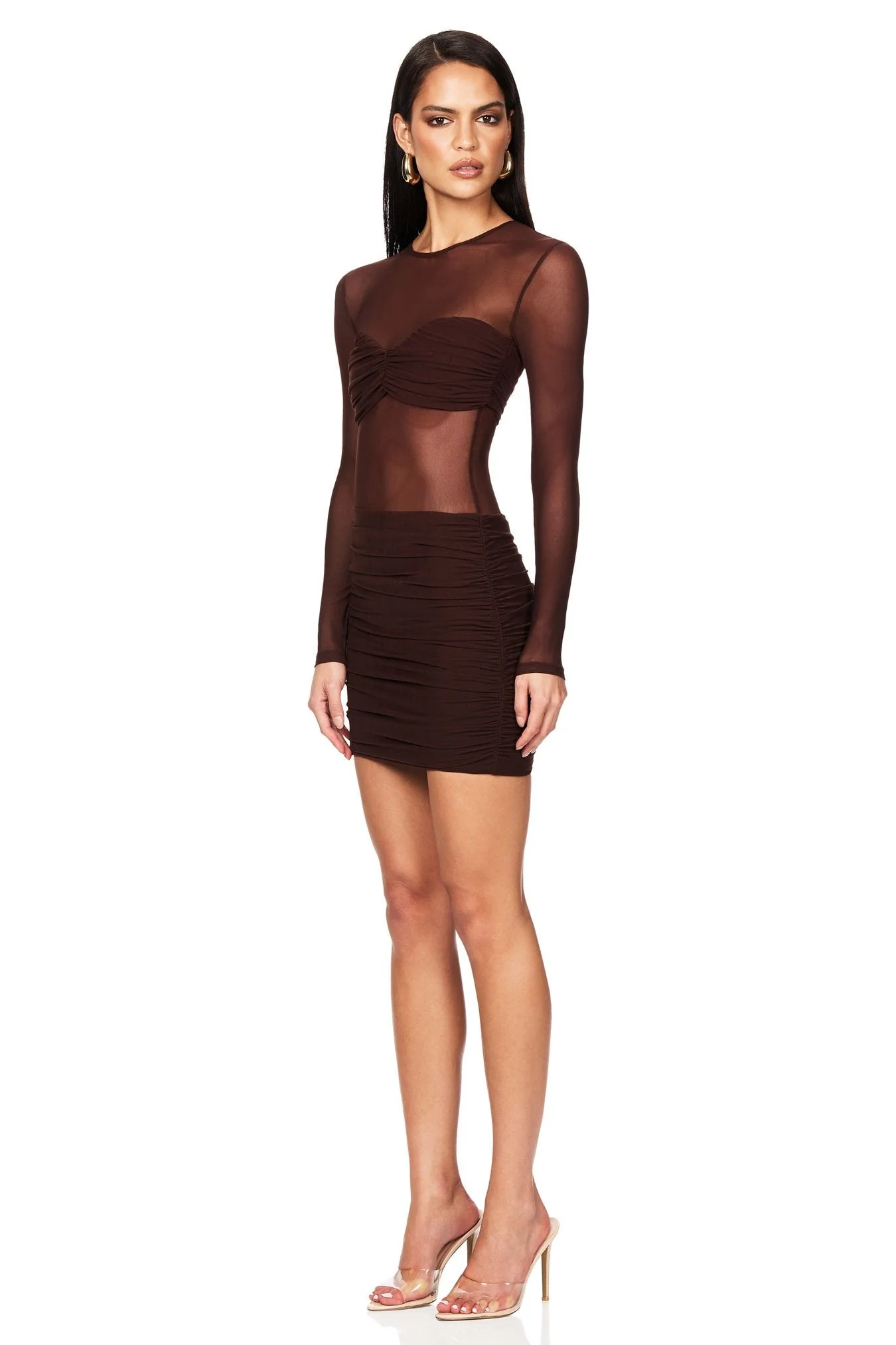 Nookie Eclipse Mini Dress - Cocoa - Image 3