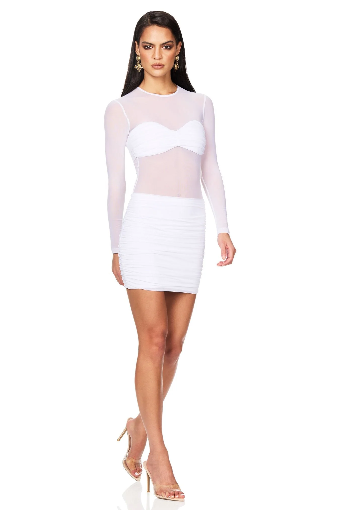 Nookie Eclipse Mini Dress - White - Image 4