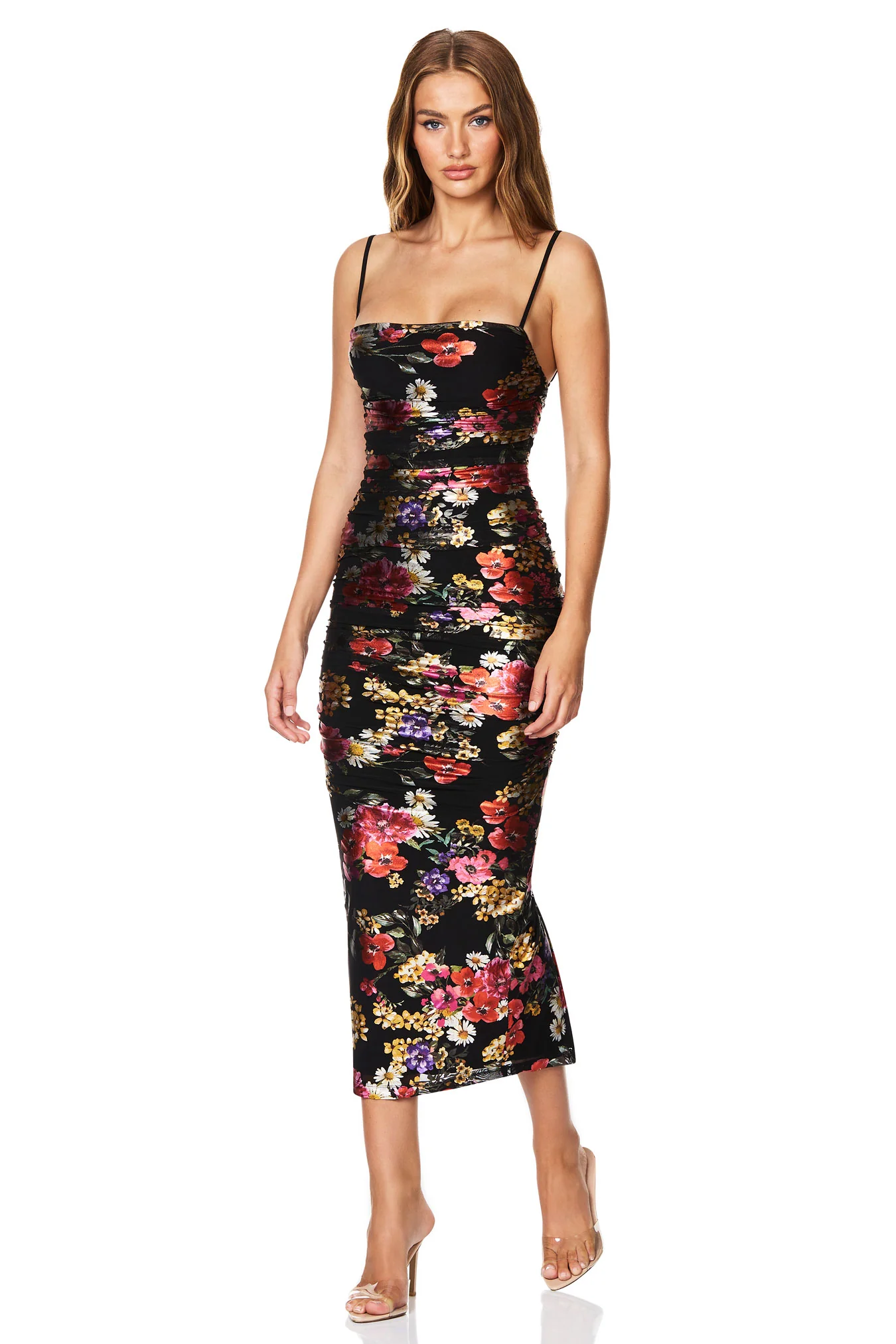 Nookie Electric Floral Midi Dress - Floral - Image 3