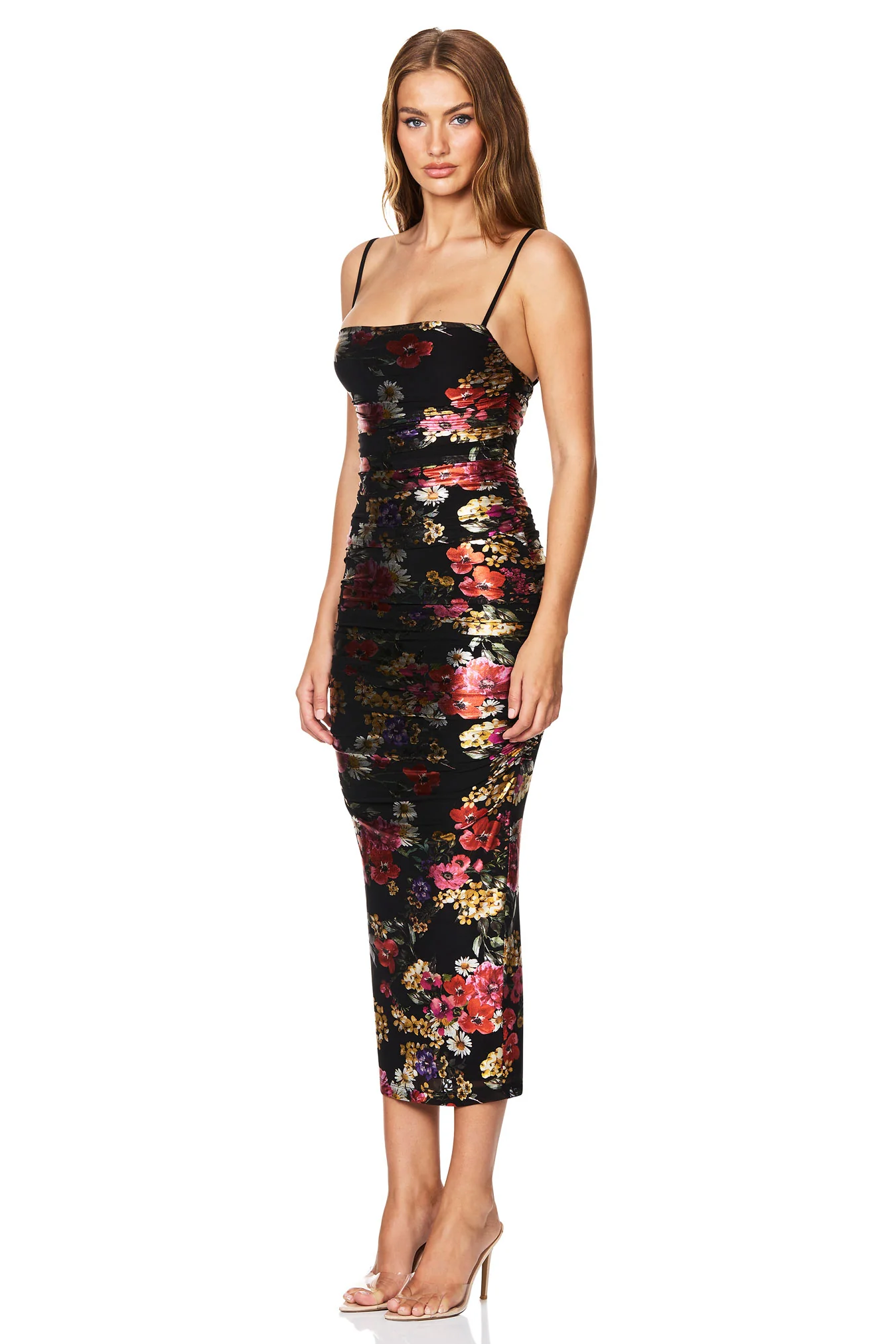 Nookie Electric Floral Midi Dress - Floral - Image 4