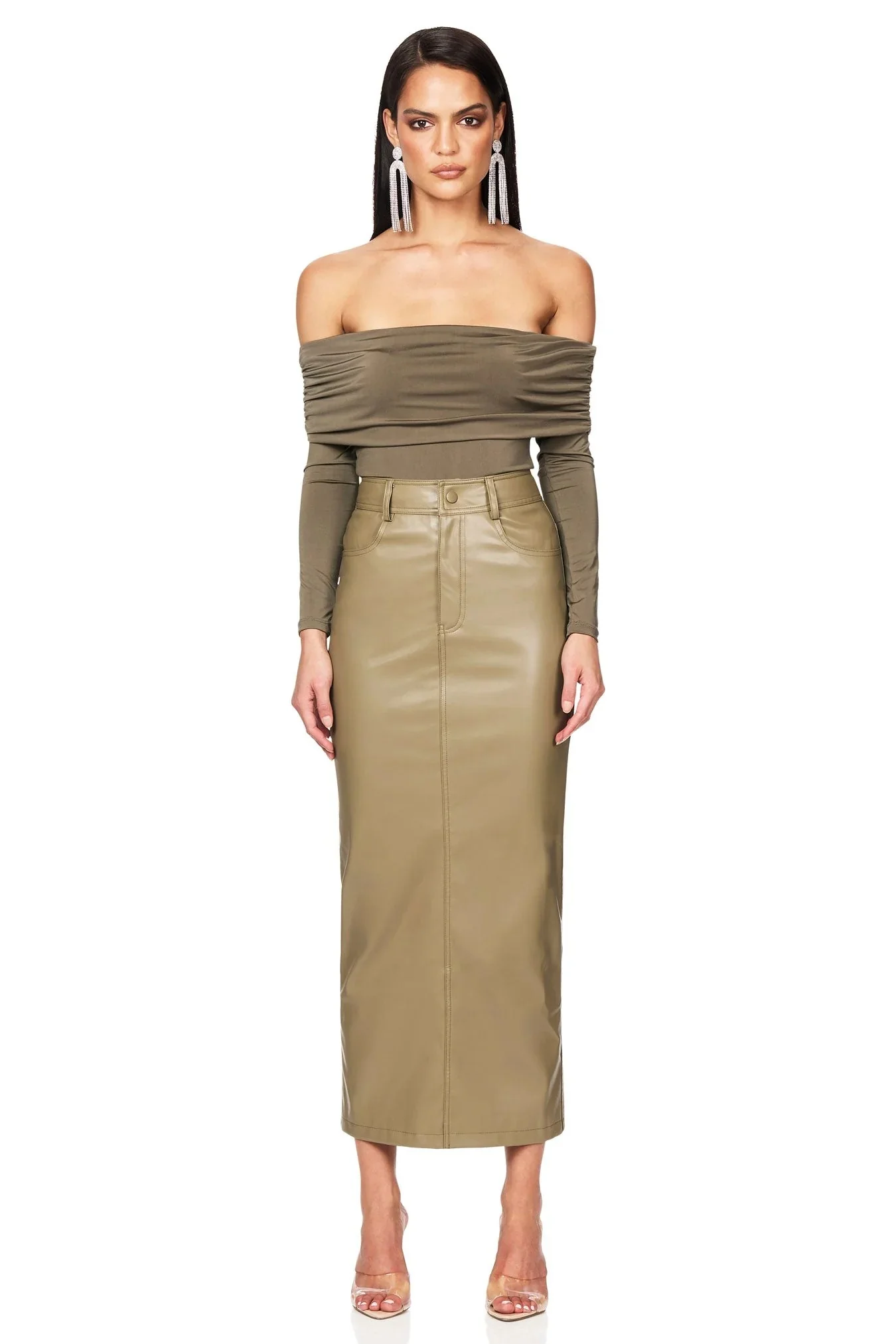 Nookie Element Bodysuit - Khaki - Image 5