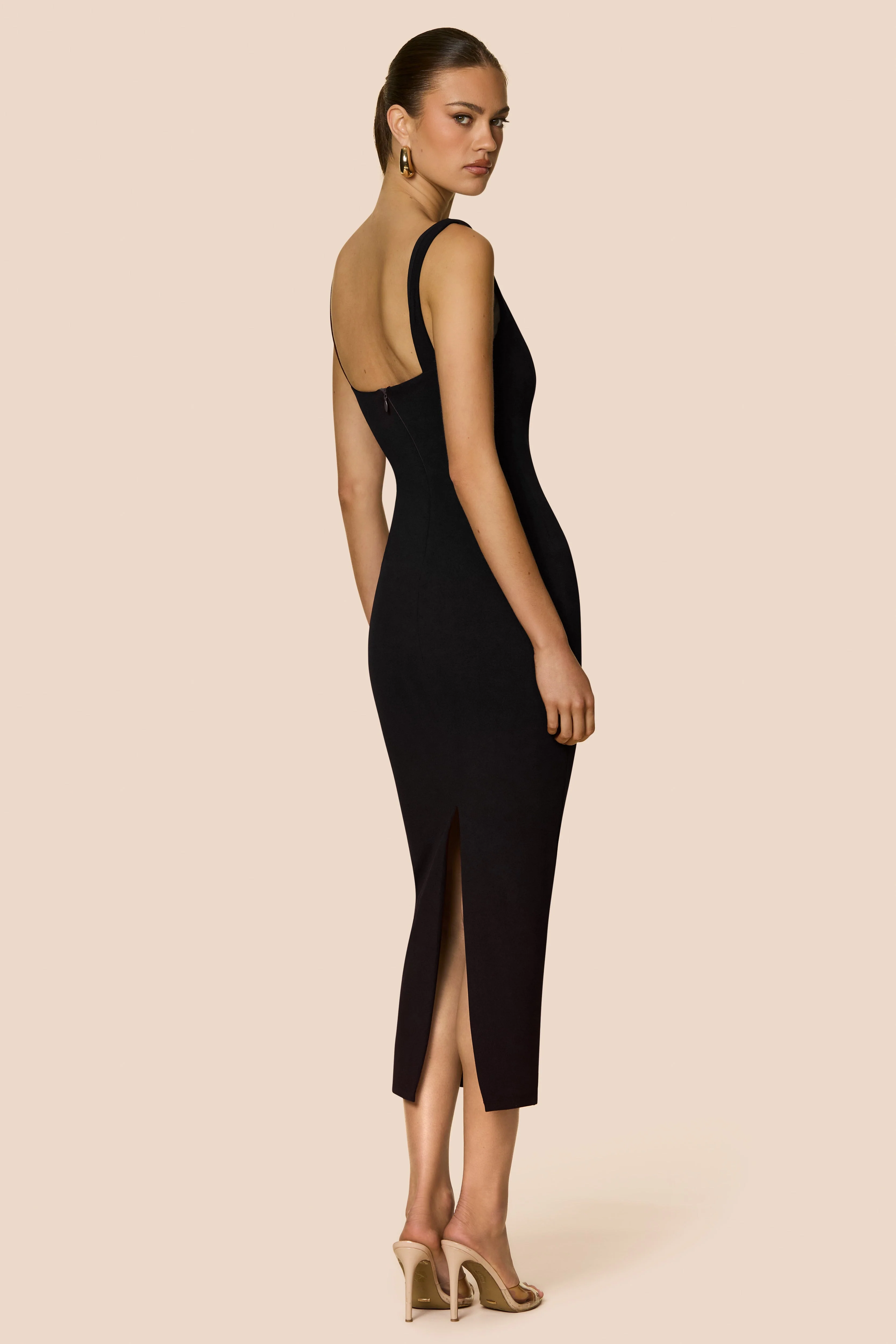 Nookie Elle Midi Dress - Black - Image 2